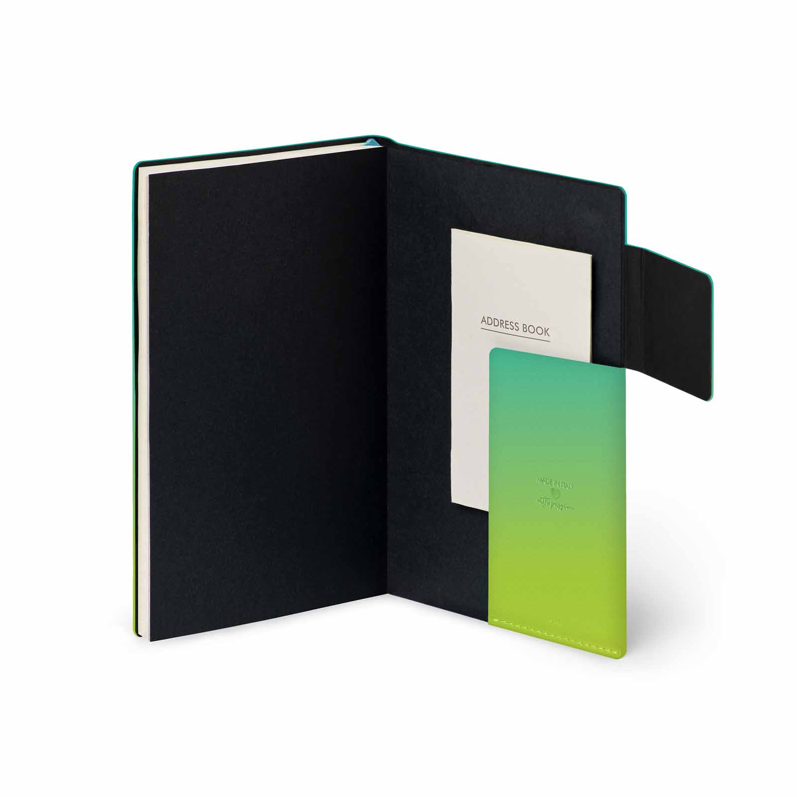 Legami Terminplaner 12 Monate mit Notizbuch M 2027 Shades of Green