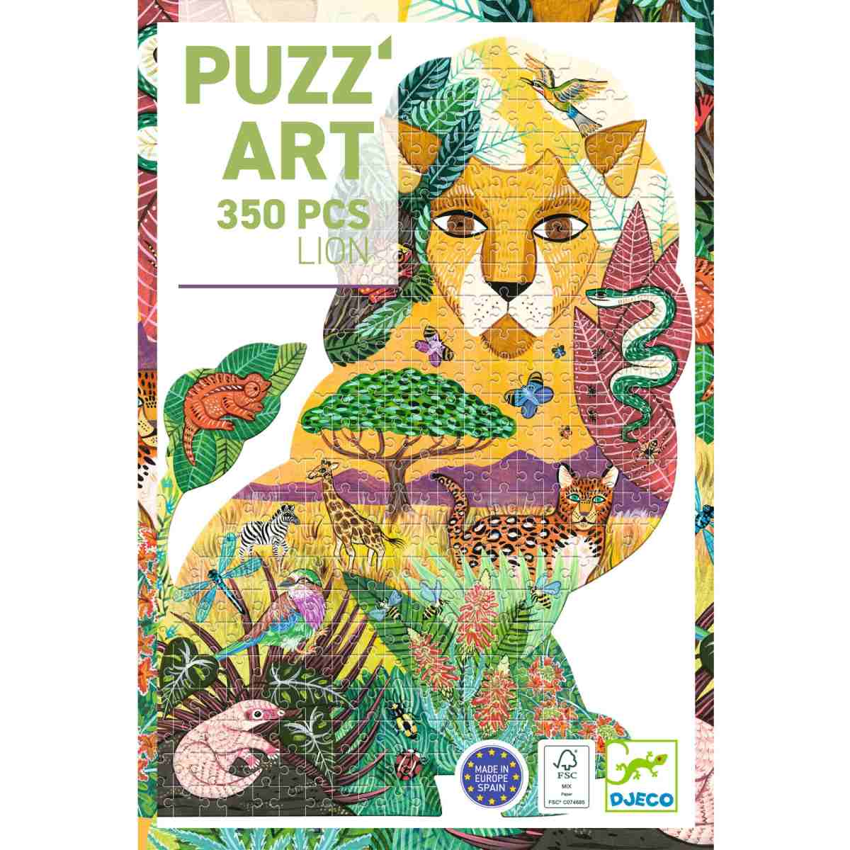 Djeco Puzz'Art Puzzle Löwe 350 Teile Djeco Puzz'Art Puzzle Löwe 350 Teile