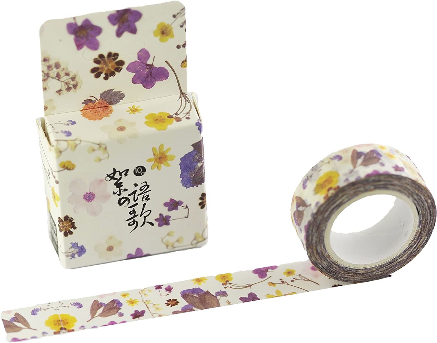 Elfenstall Washi Tape Motiv Klebeband zum Dekorieren Blume lila