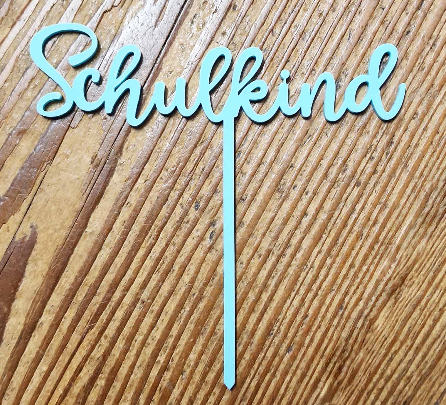 Kuchentopper für den Schulanfang aus Acryl Schulkind Kuchentopper für den Schulanfang aus Acryl Schulkind