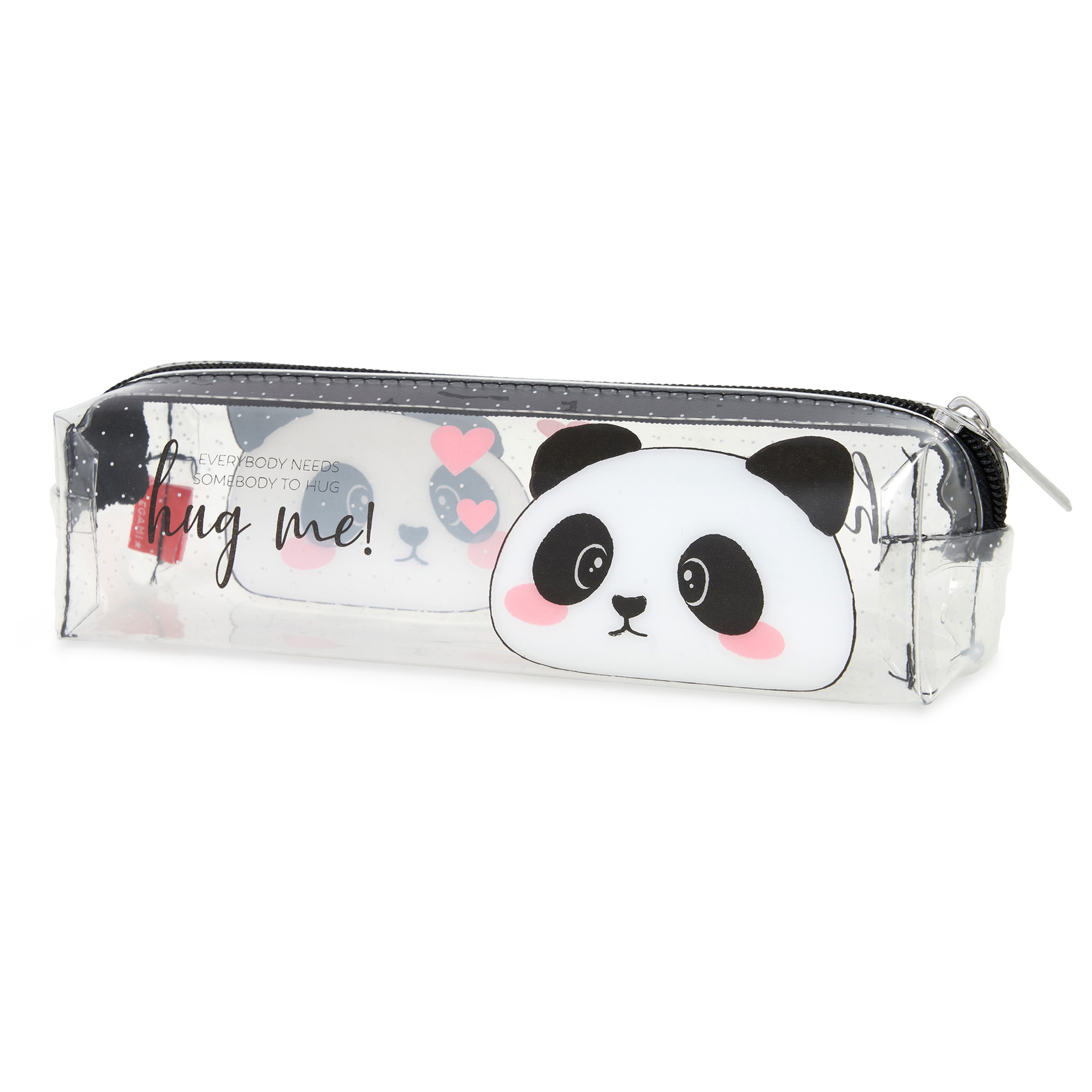 Legami Transparentes Schreibmäppchen - Pencil Case Panda