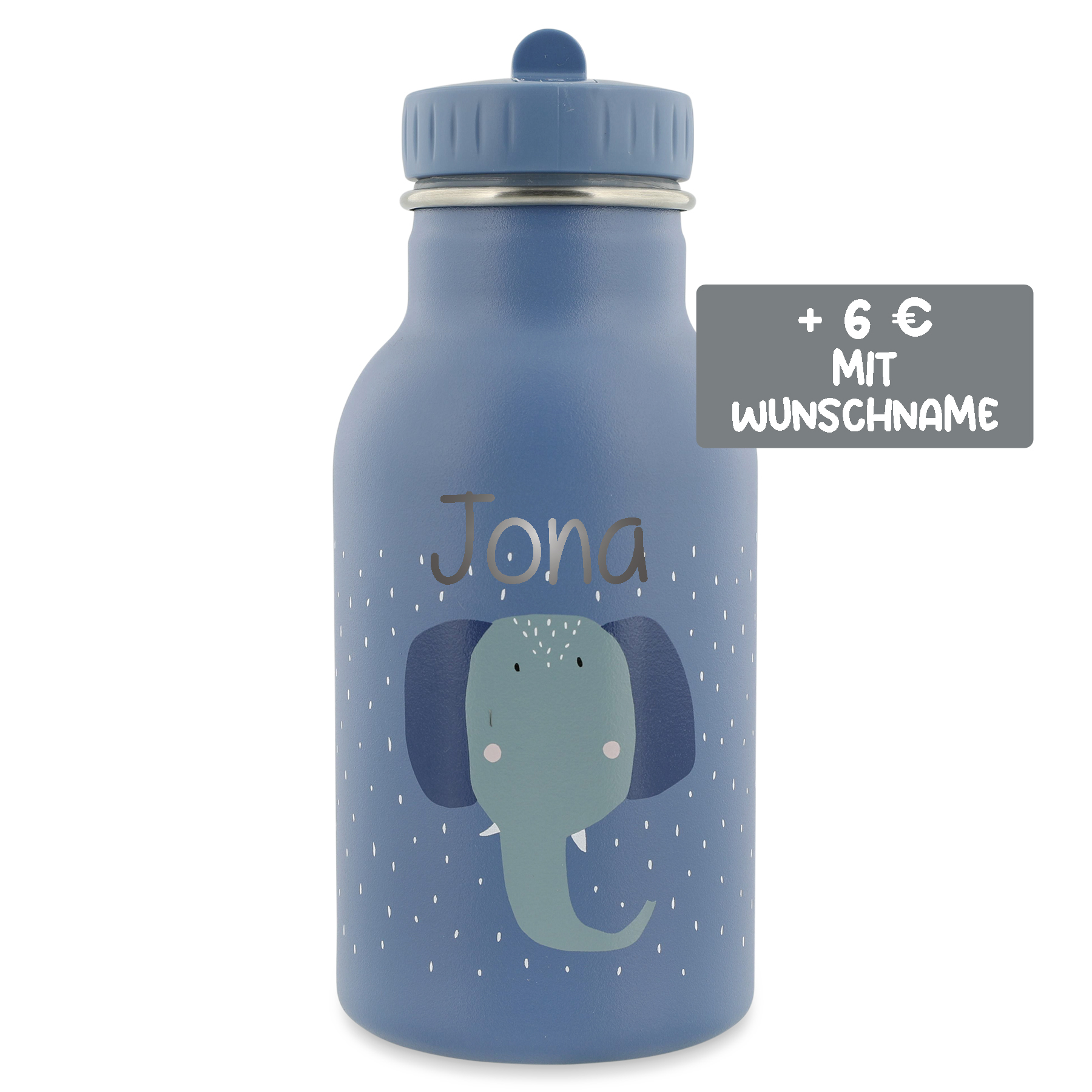 Trixie Thermo Trinkflasche aus Edelstahl Mrs Elephant Elefant 350 ml