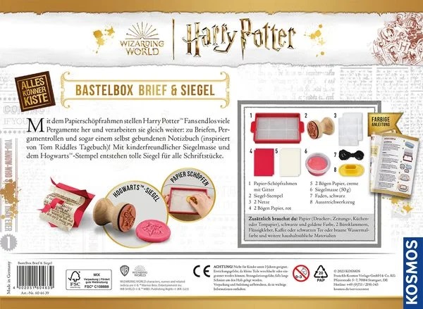 Kosmos Harry Potter Bastelbox Brief und Siegel
