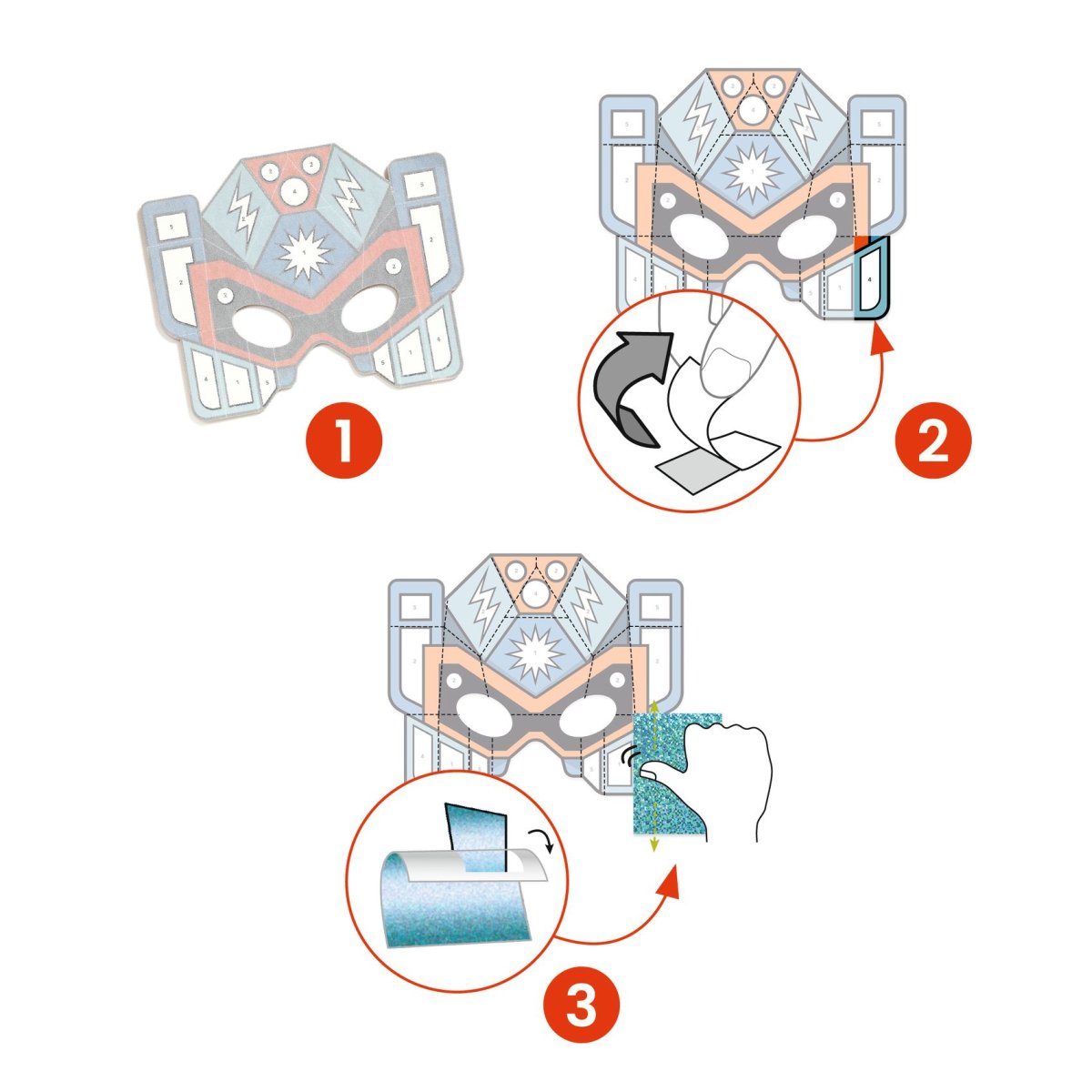 Djeco DIY Masken Super-Roboter Bastelset Djeco DIY Masken Super-Roboter Bastelset