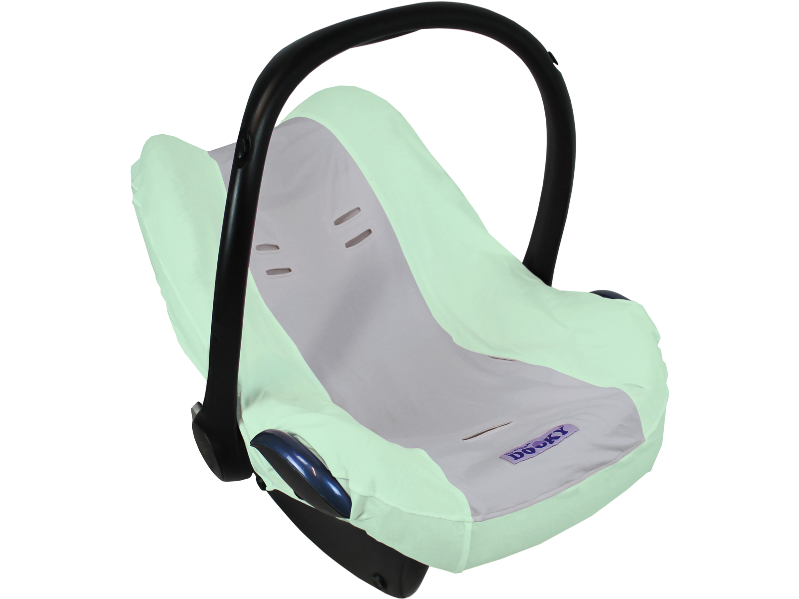 Dooky Sitzbezug für Babyschale in Mint Grau