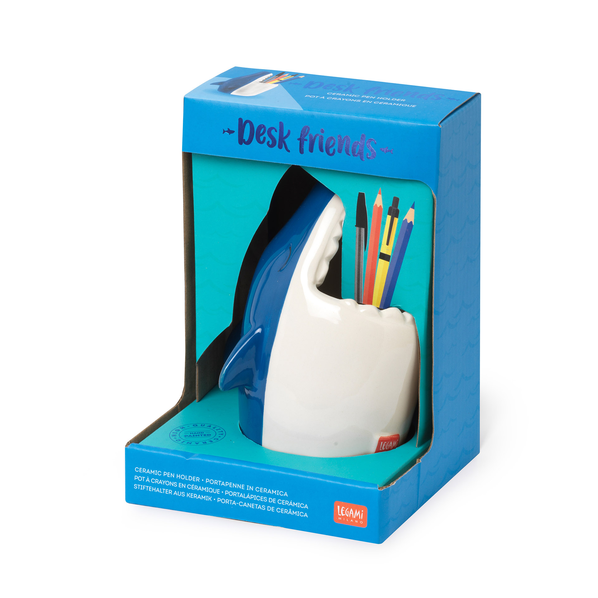 Legami Keramik Stiftehalter Desk Friends Shark Hai