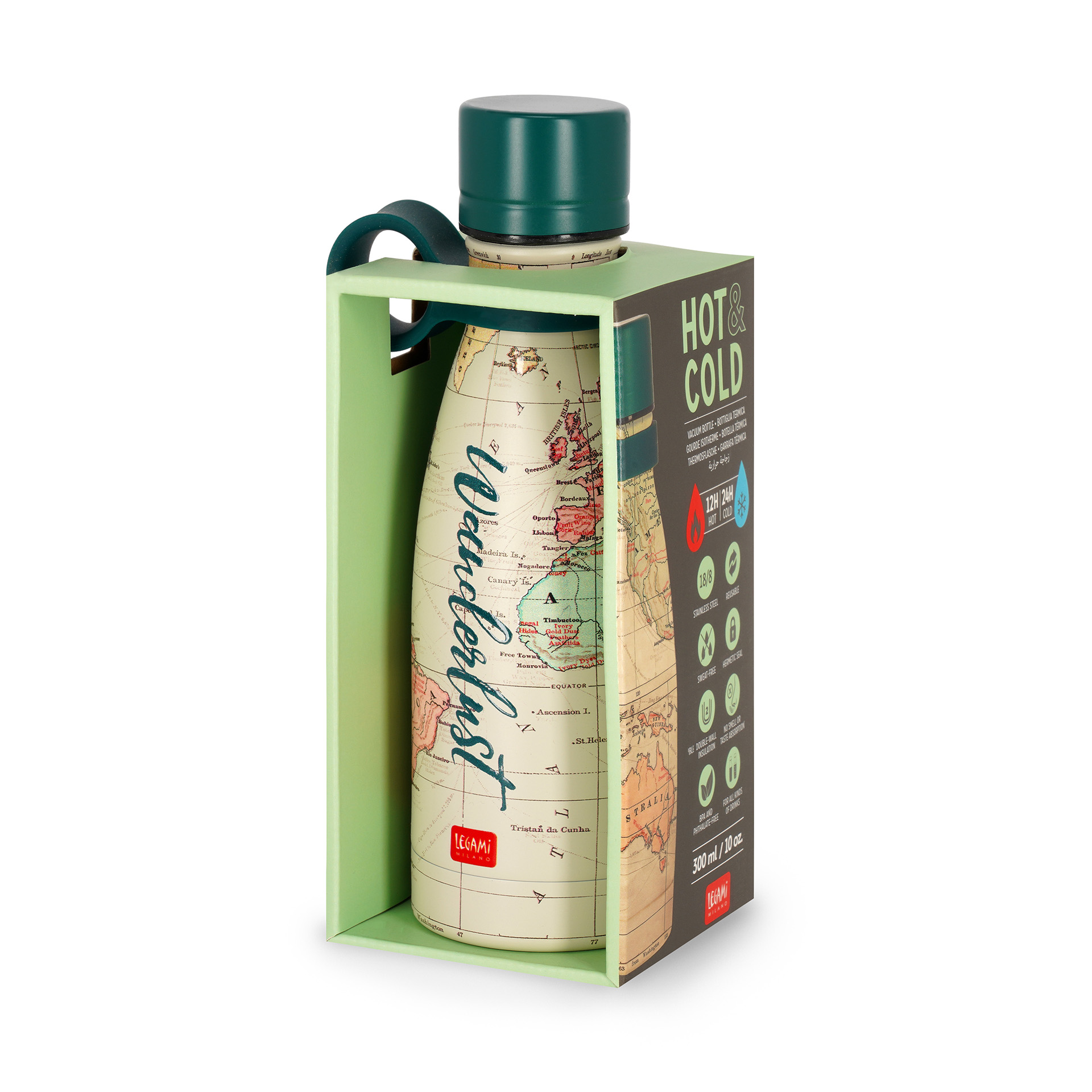 Legami Thermosflasche Trinkflasche 300 ml Travel Reisen
