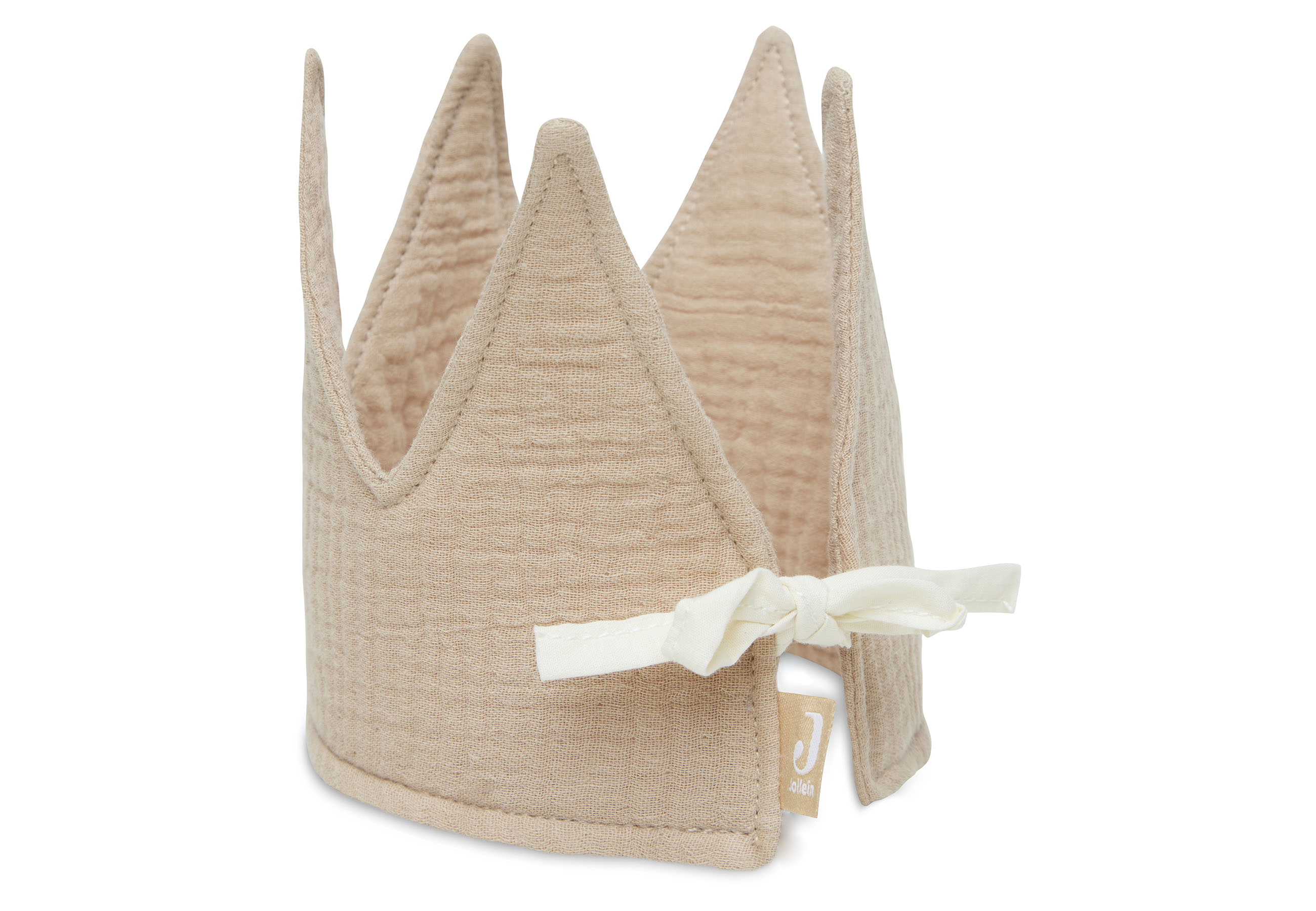 Jollein Geburtstagskrone aus Stoff 12 x 35 cm Biscuit Jollein Geburtstagskrone aus Stoff 12 x 35 cm Biscuit