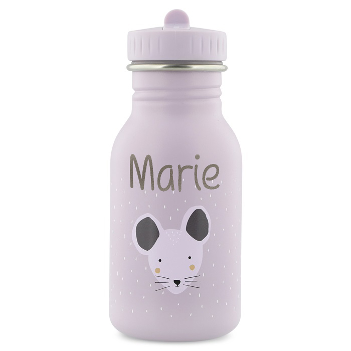 Trixie Trinkflasche Edelstahl Mrs Mouse Maus 350ml personalisiert