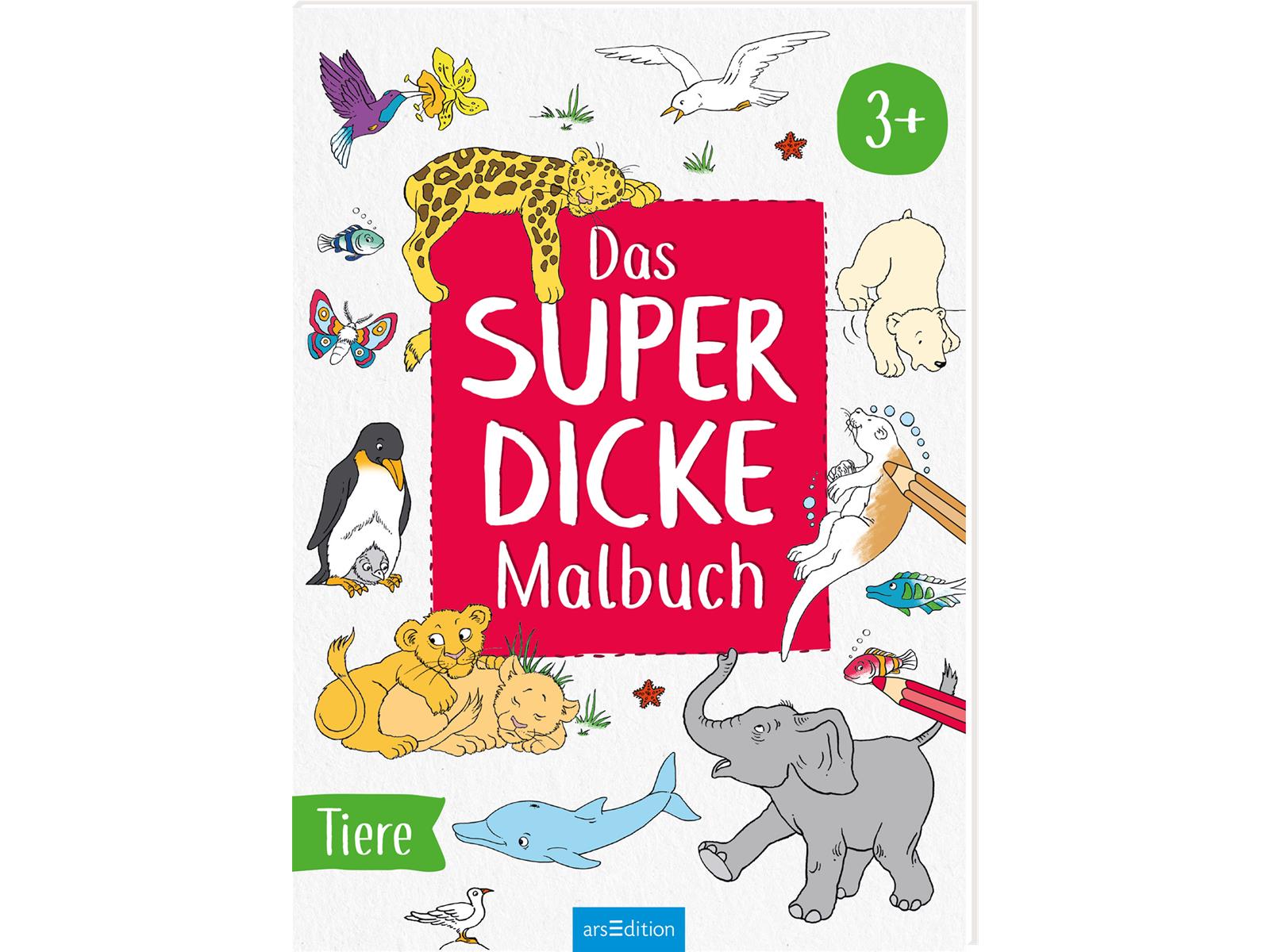 Das superdicke Malbuch Tiere ab 3 Jahren