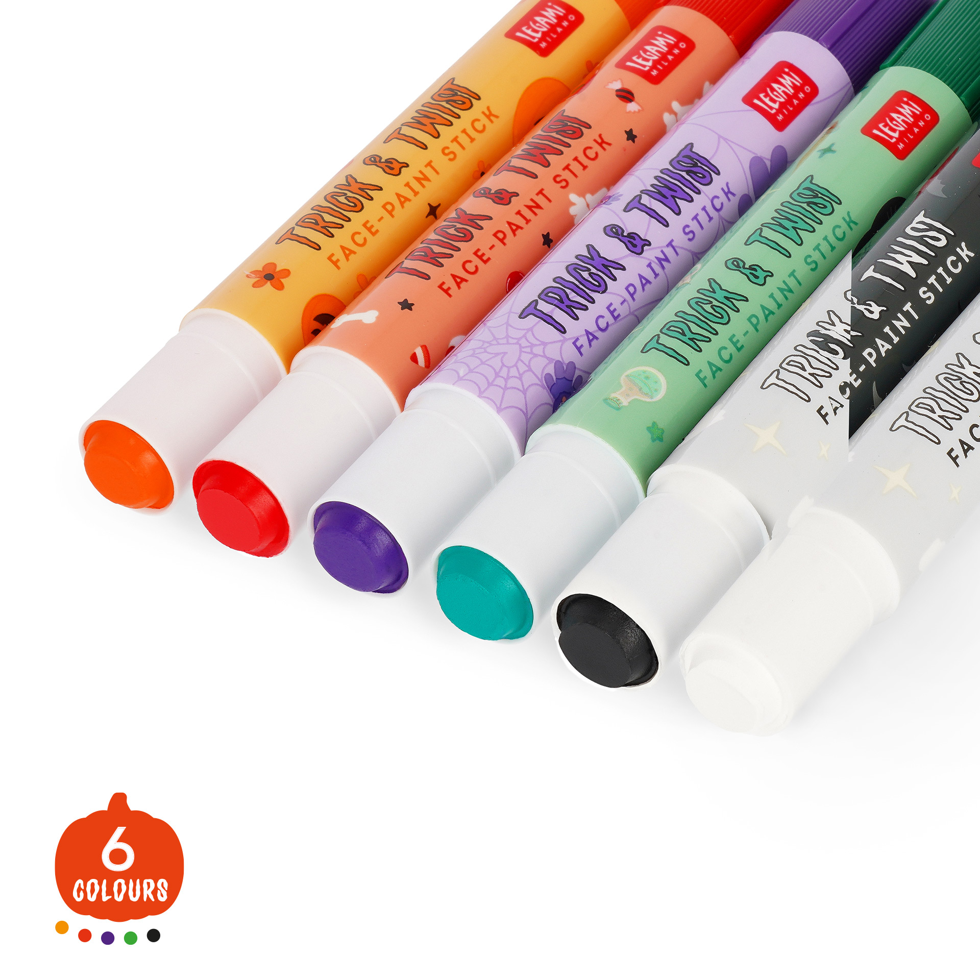 Legami Trick & Twist Set mit 6 Schminkstiften Halloween