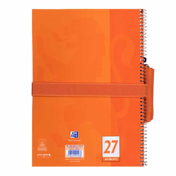 Oxford Schlamperrolle Stifterolle doppel orange