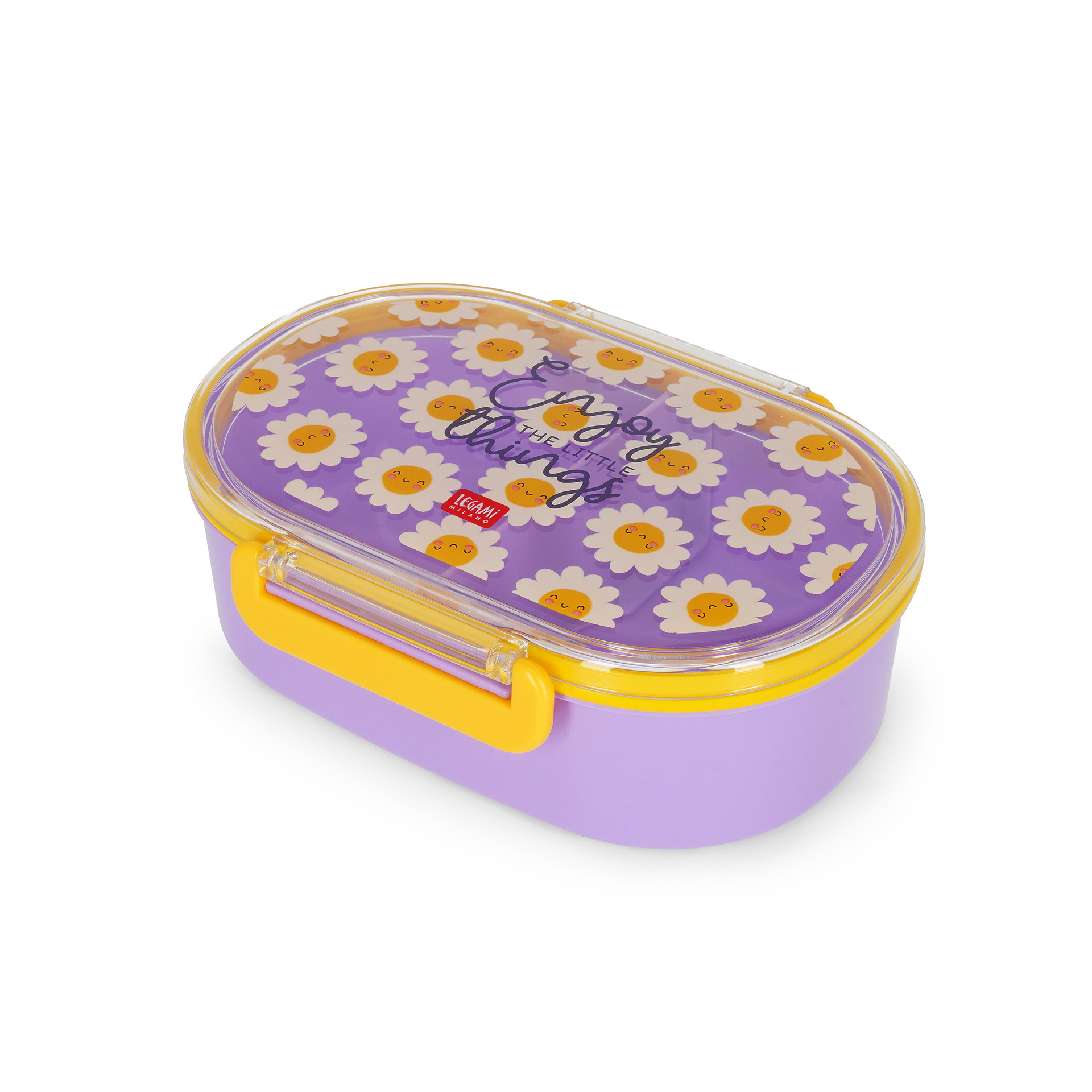 Legami Lunchbox Snackbox - Snack & Go - Daisy Blume lila
