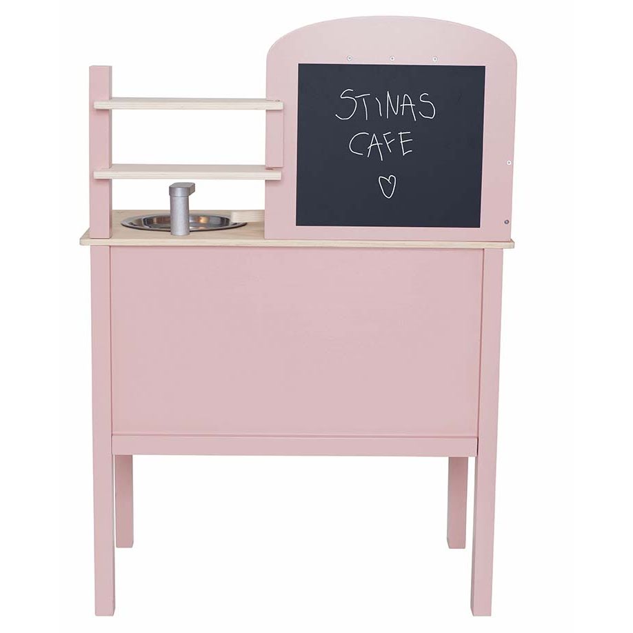 Jabadabado Küche Holzküche Kinderküche Spielküche mit Zubehör rosa