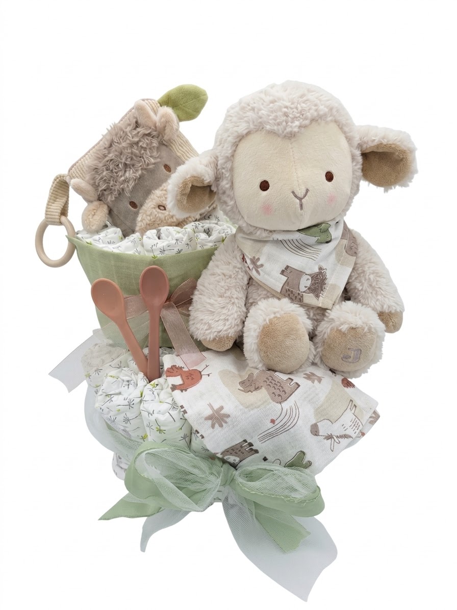 Elfenstall Windeltorte Jollein Barn Buddies Schaf unisex