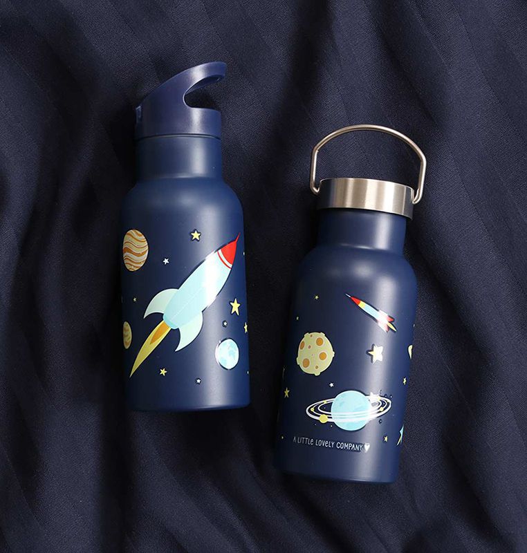 A little lovely company Trinkflasche aus Edelstahl Weltraum 350 ml A little lovely company Trinkflasche aus Edelstahl Weltraum 350 ml