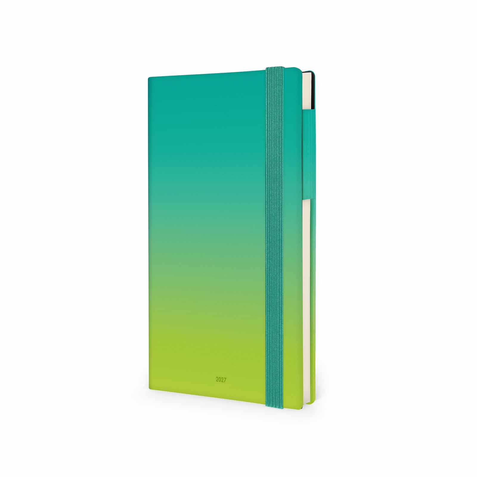 Legami Terminplaner 12 Monate mit Notizbuch M 2027 Shades of Green