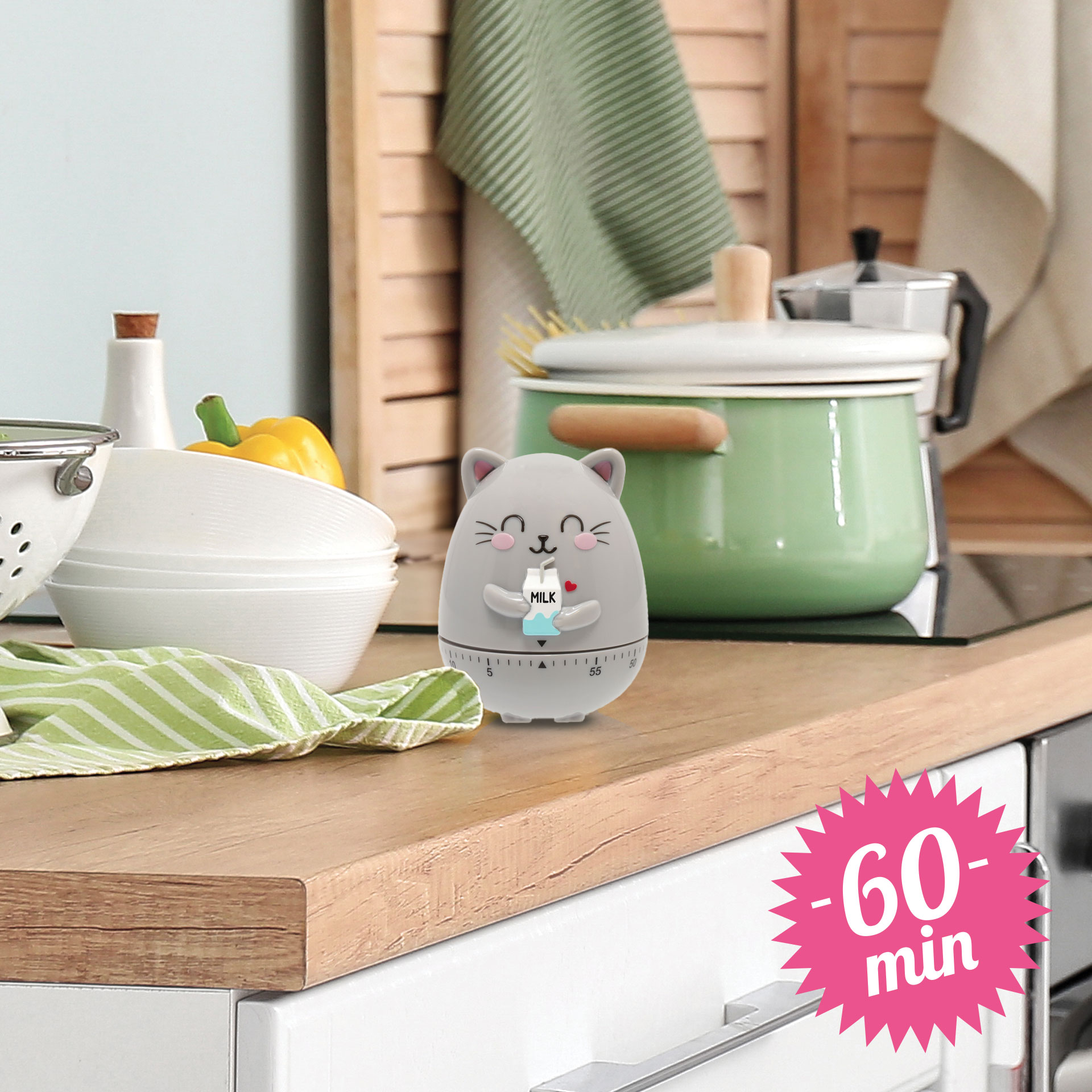 Legami Küchentimer Eieruhr Kitty Katze