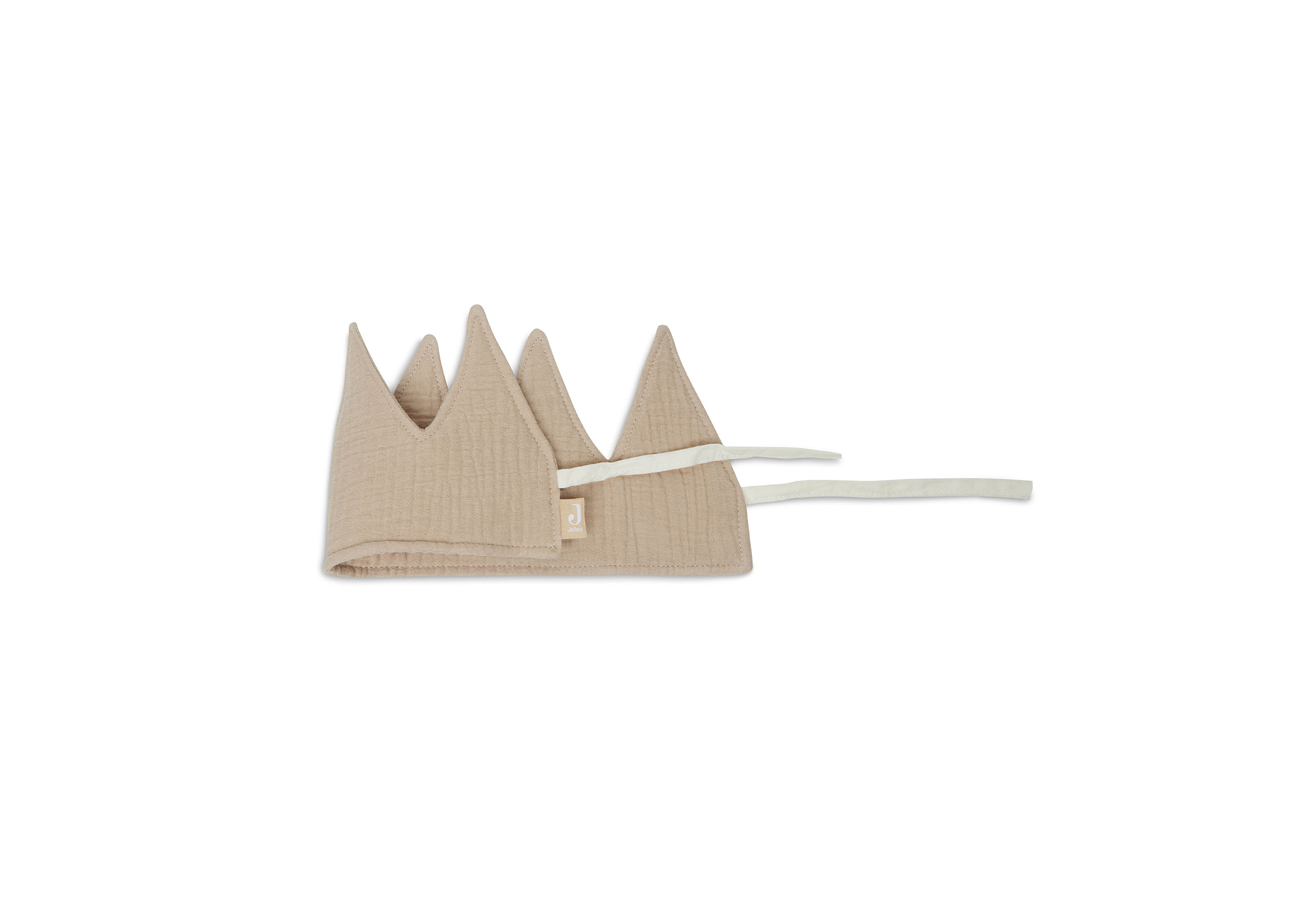 Jollein Geburtstagskrone aus Stoff 12 x 35 cm Biscuit Jollein Geburtstagskrone aus Stoff 12 x 35 cm Biscuit