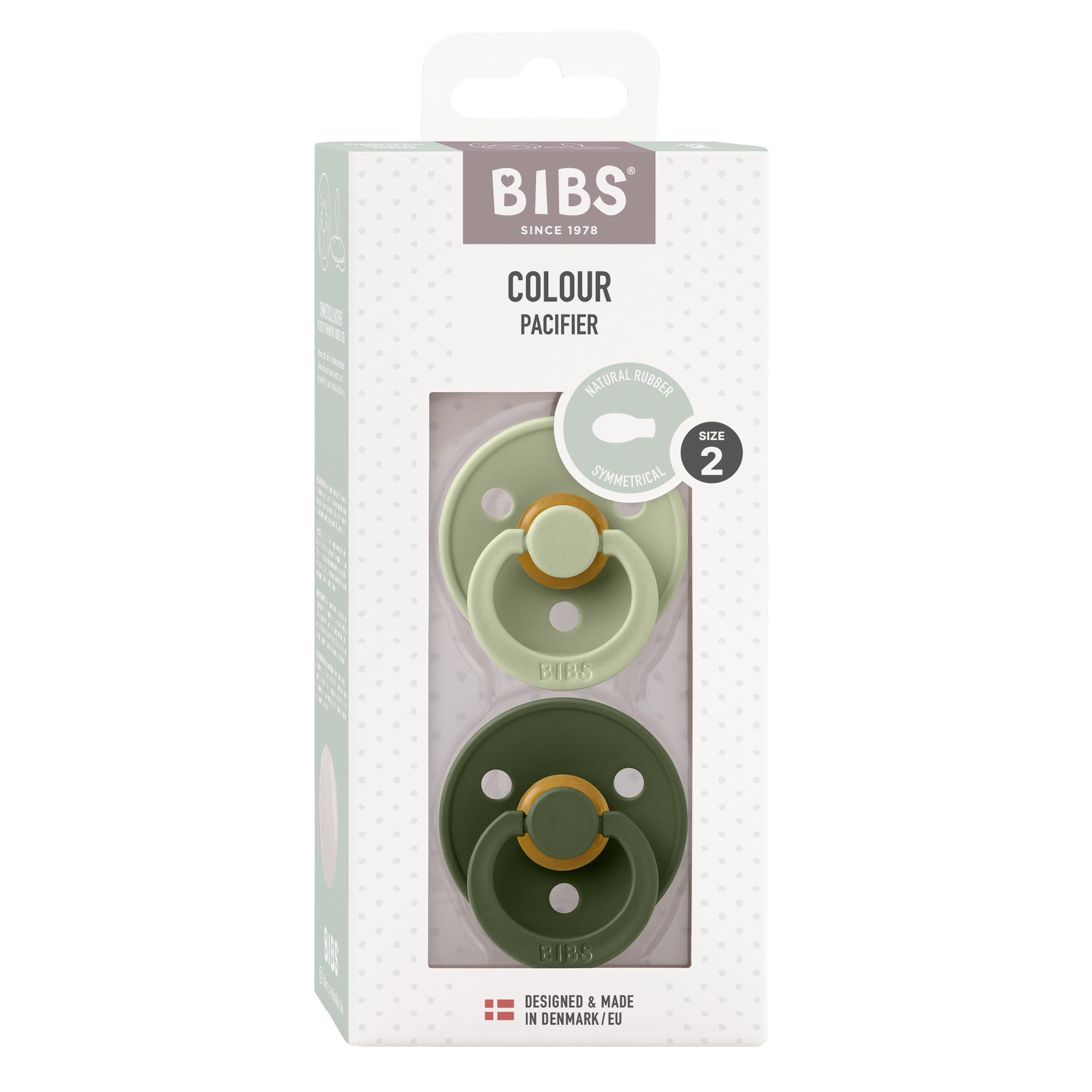 Bibs Schnuller Sage und Hunter green 6-18 Monate
