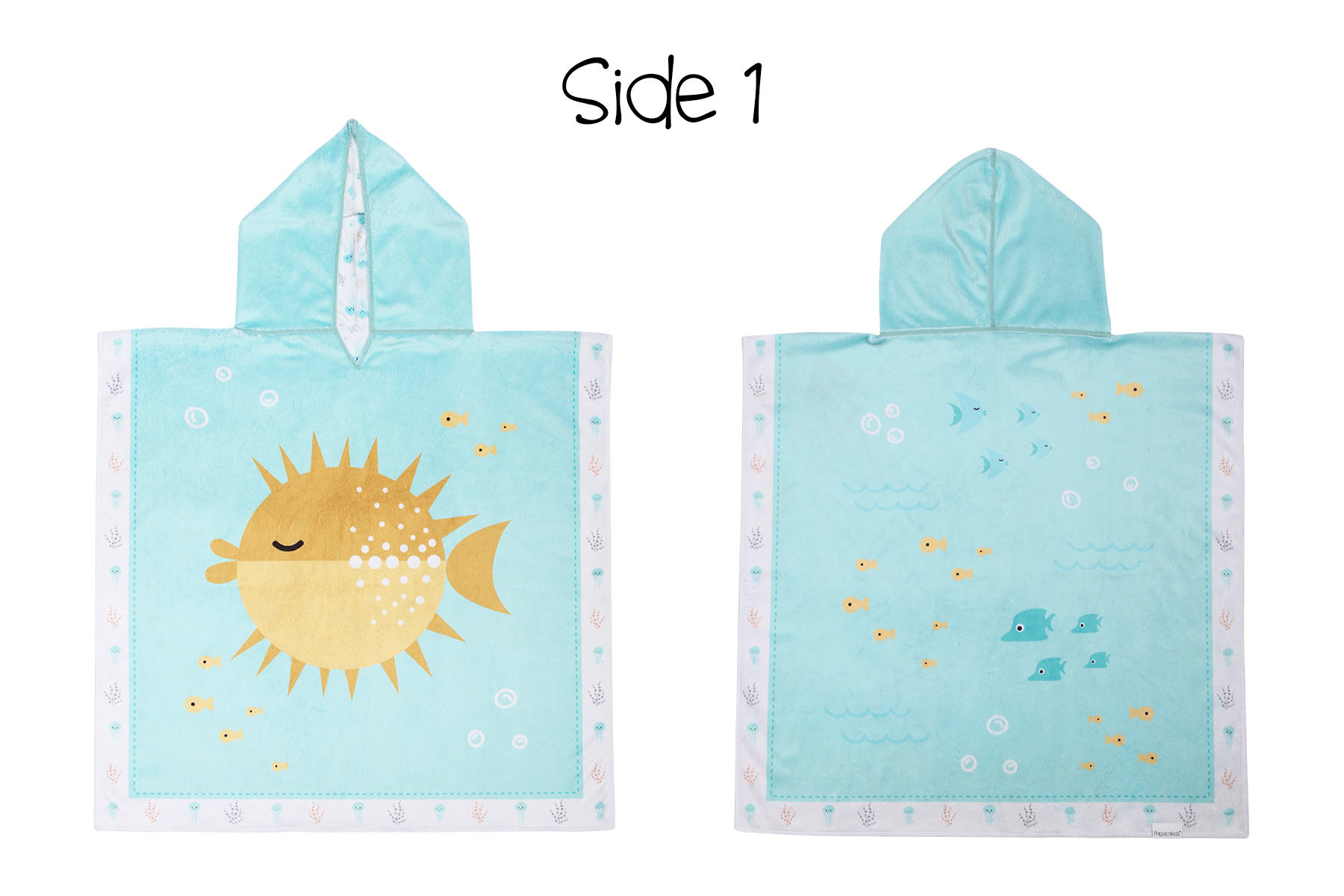 FlapJackKids wendbarer Kinder Poncho UPF 50+ Kugelfisch FlapJackKids wendbarer Kinder Poncho UPF 50+ Kugelfisch