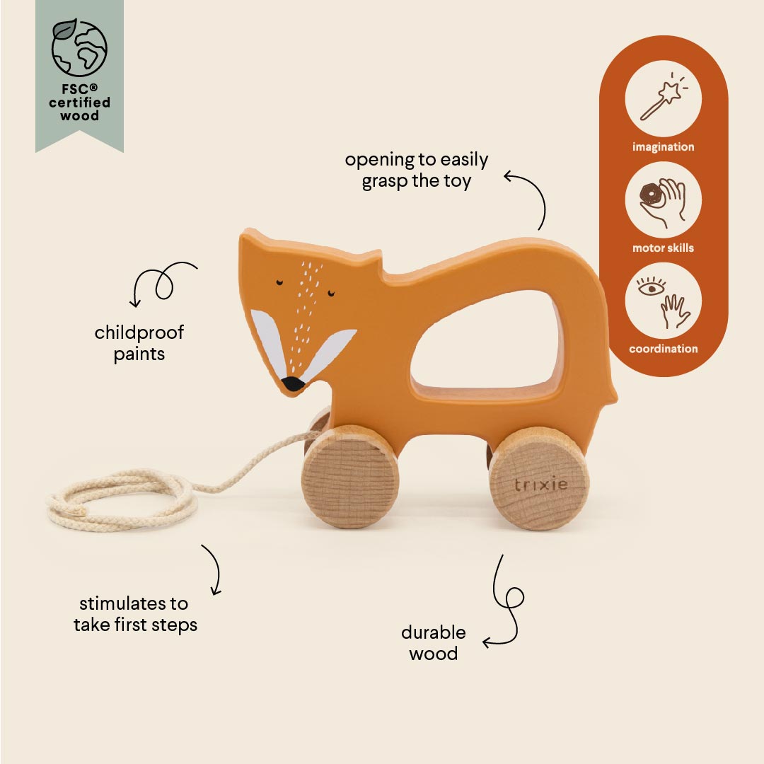 Trixie Holz-Nachziehtier Fuchs Mr Fox Trixie Holz-Nachziehtier Fuchs Mr Fox