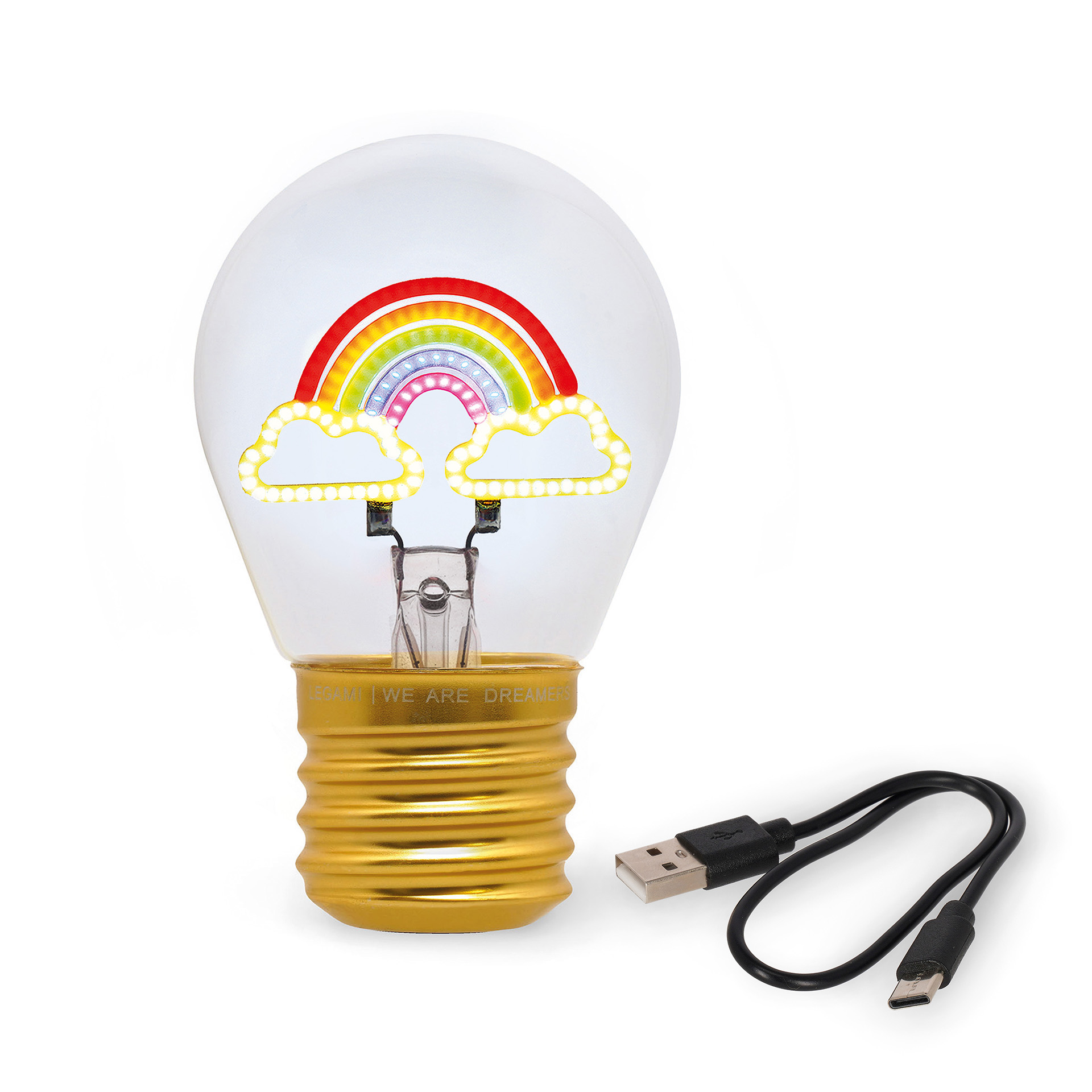 Legami Tischlampe in Glühbirnendesign Bulb Fiction Rainbow Regenbogen Legami Tischlampe in Glühbirnendesign Bulb Fiction Rainbow Regenbogen