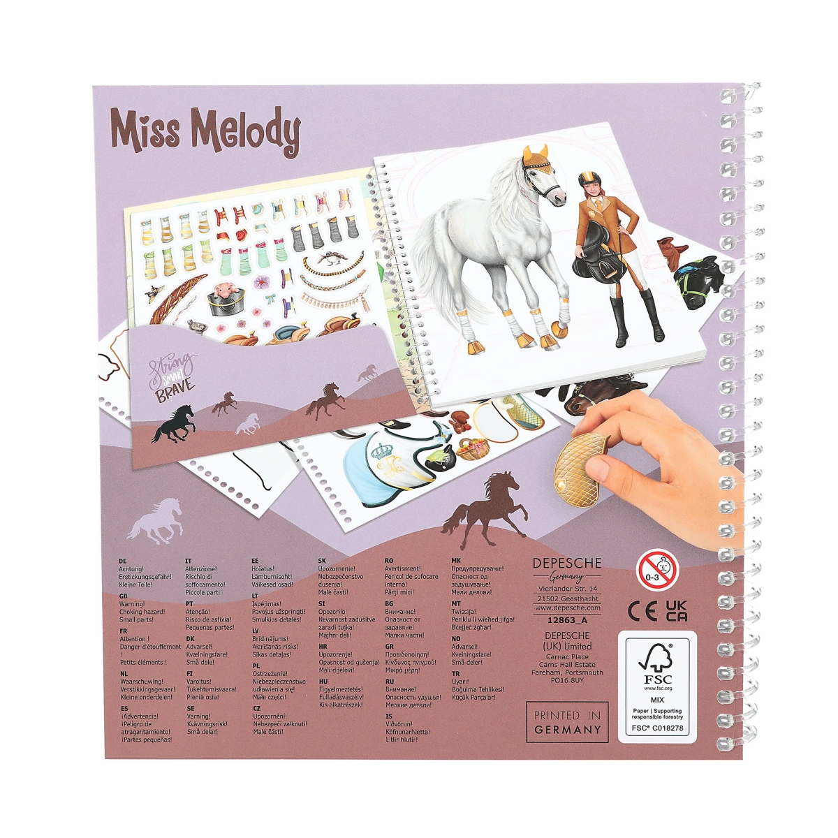 Miss Melody Dress me up Pferde Stickerheft Miss Melody Dress me up Pferde Stickerheft