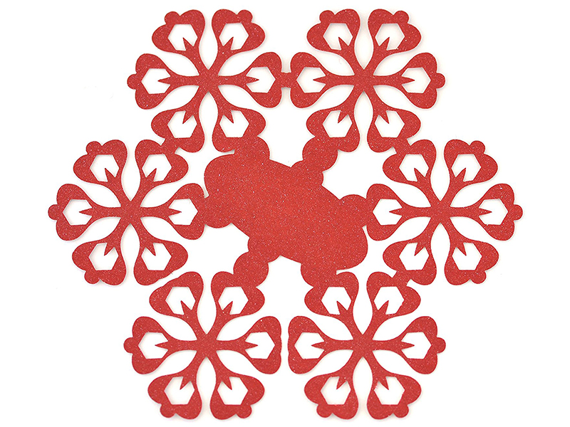 Elfenstall Namenskärtchen 10 Stück Schneeblume Rot