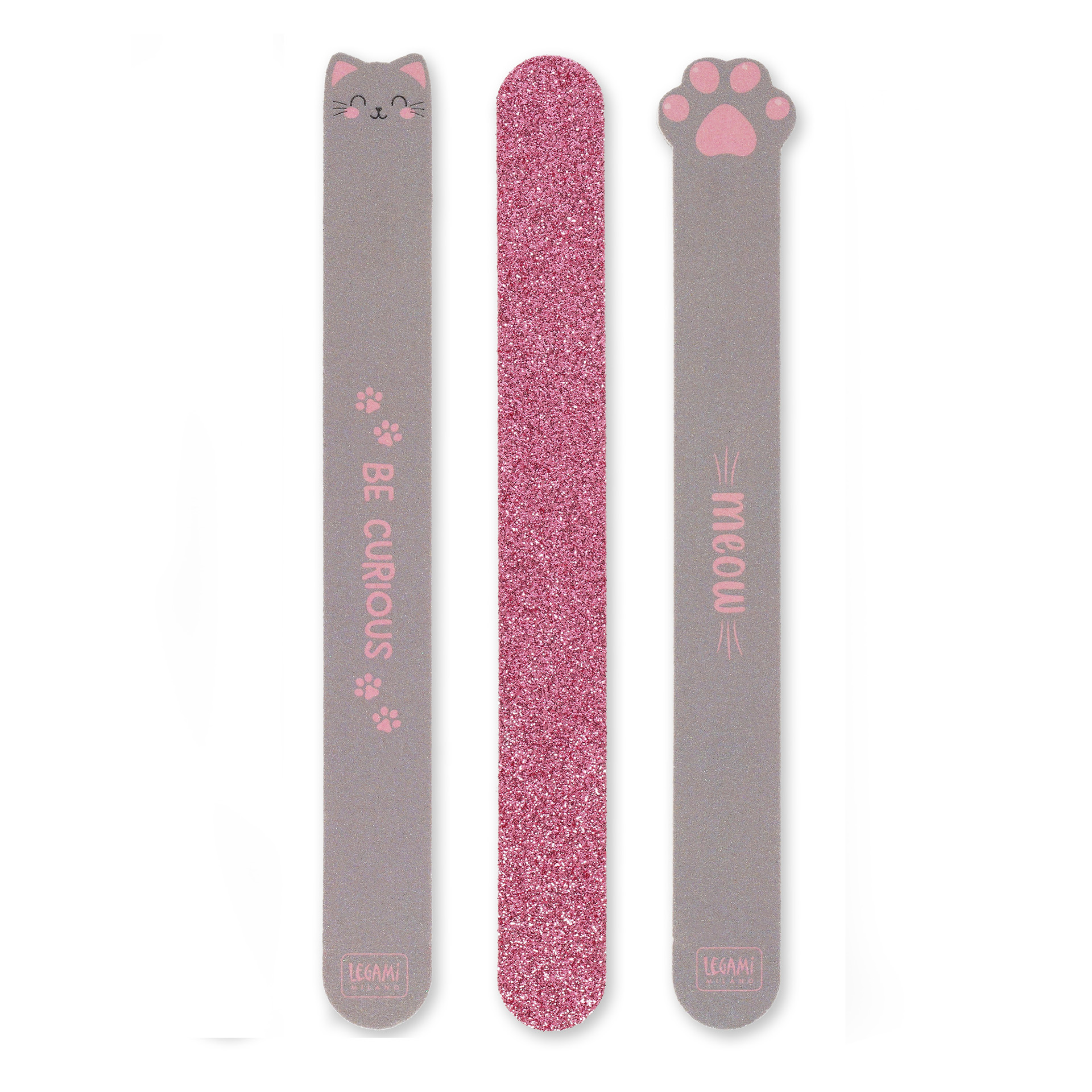 Legami Set mit 3 Nagelfeilen Nails before Males Kitty Katze