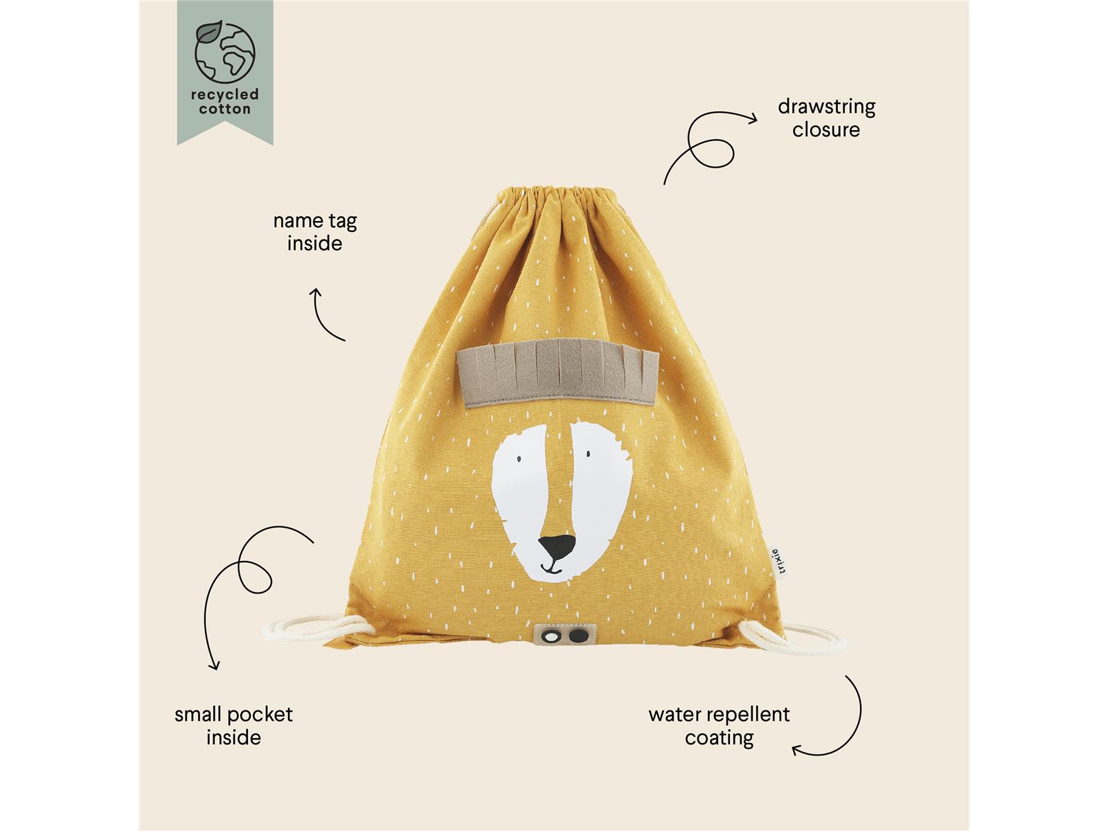 Trixie Turnbeutel Turntasche Mr Lion Löwe gelb