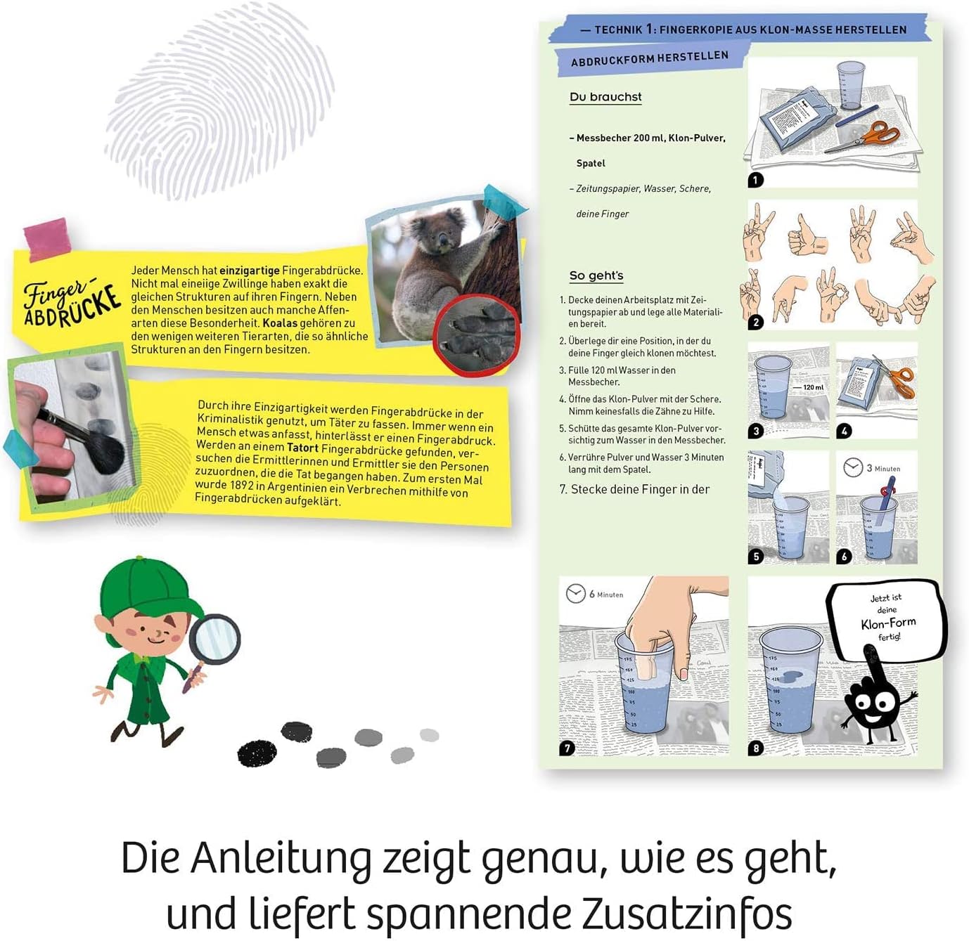 Kosmos Fun Science 3D Fingerabdrücke Experimentierkasten Kosmos Fun Science 3D Fingerabdrücke Experimentierkasten