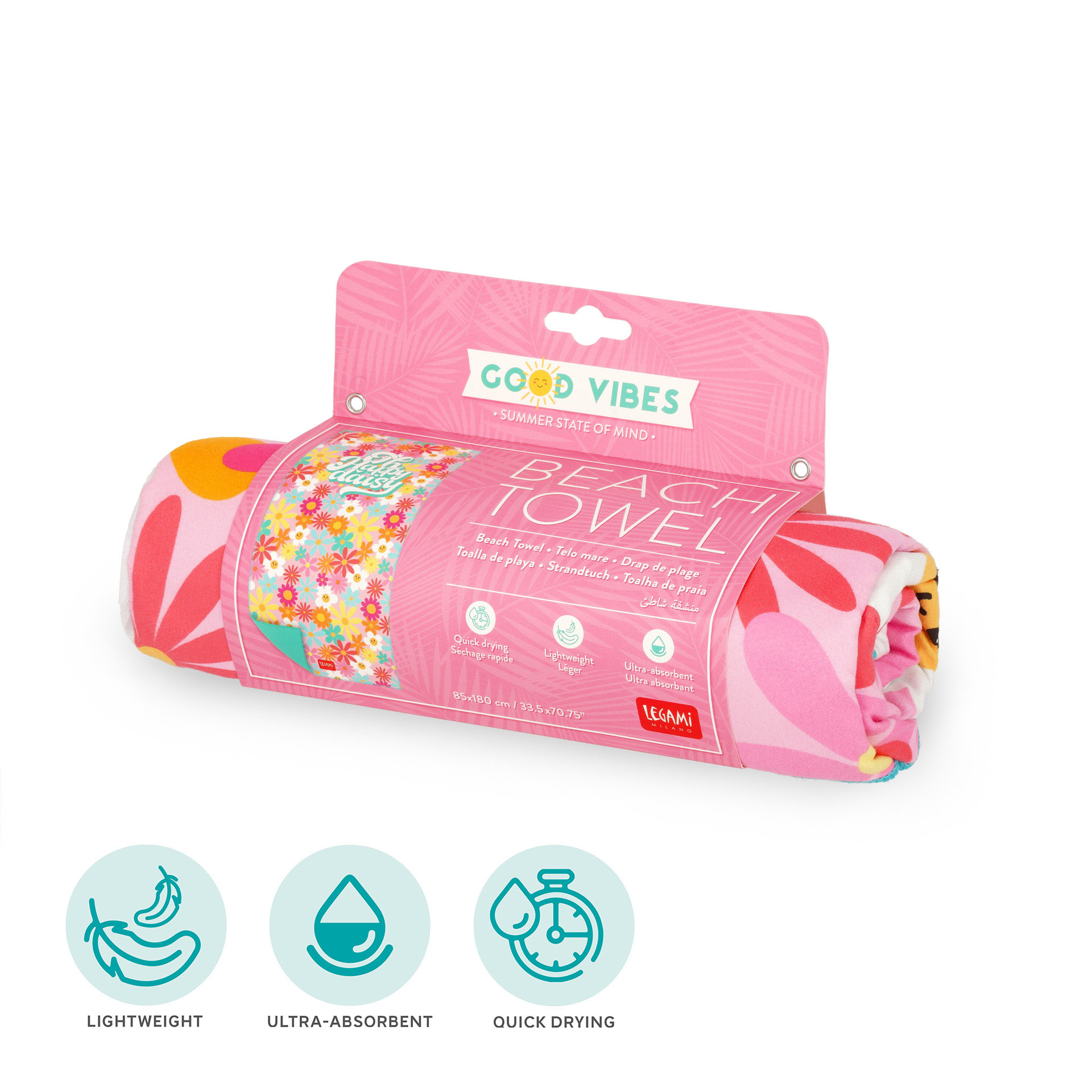Legami Strandtuch Beach Towel Daisy Blumen