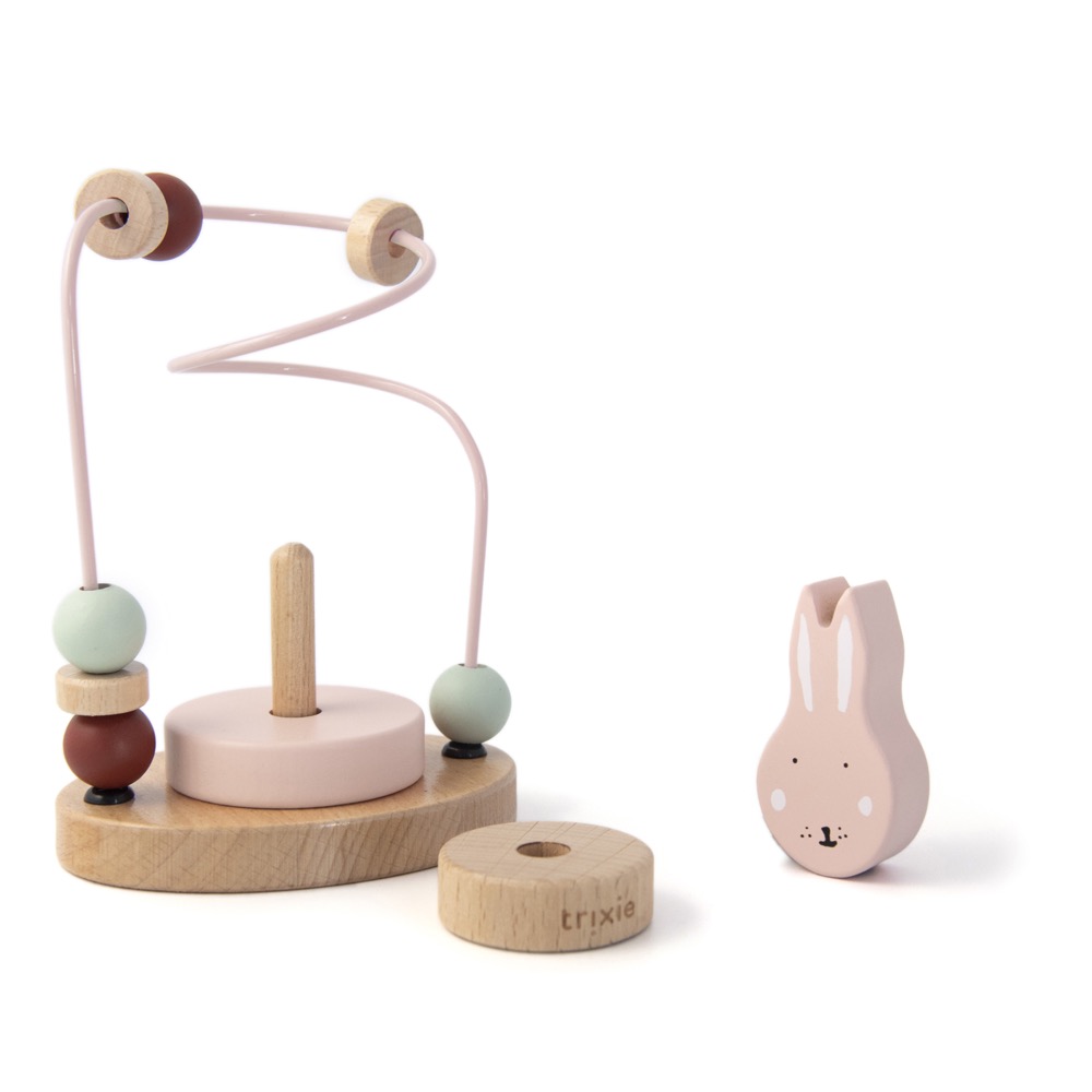 Trixie Baby Holz Motorikschleife Hase Mrs. Rabbit rosa Trixie Baby Holz Motorikschleife Hase Mrs. Rabbit rosa