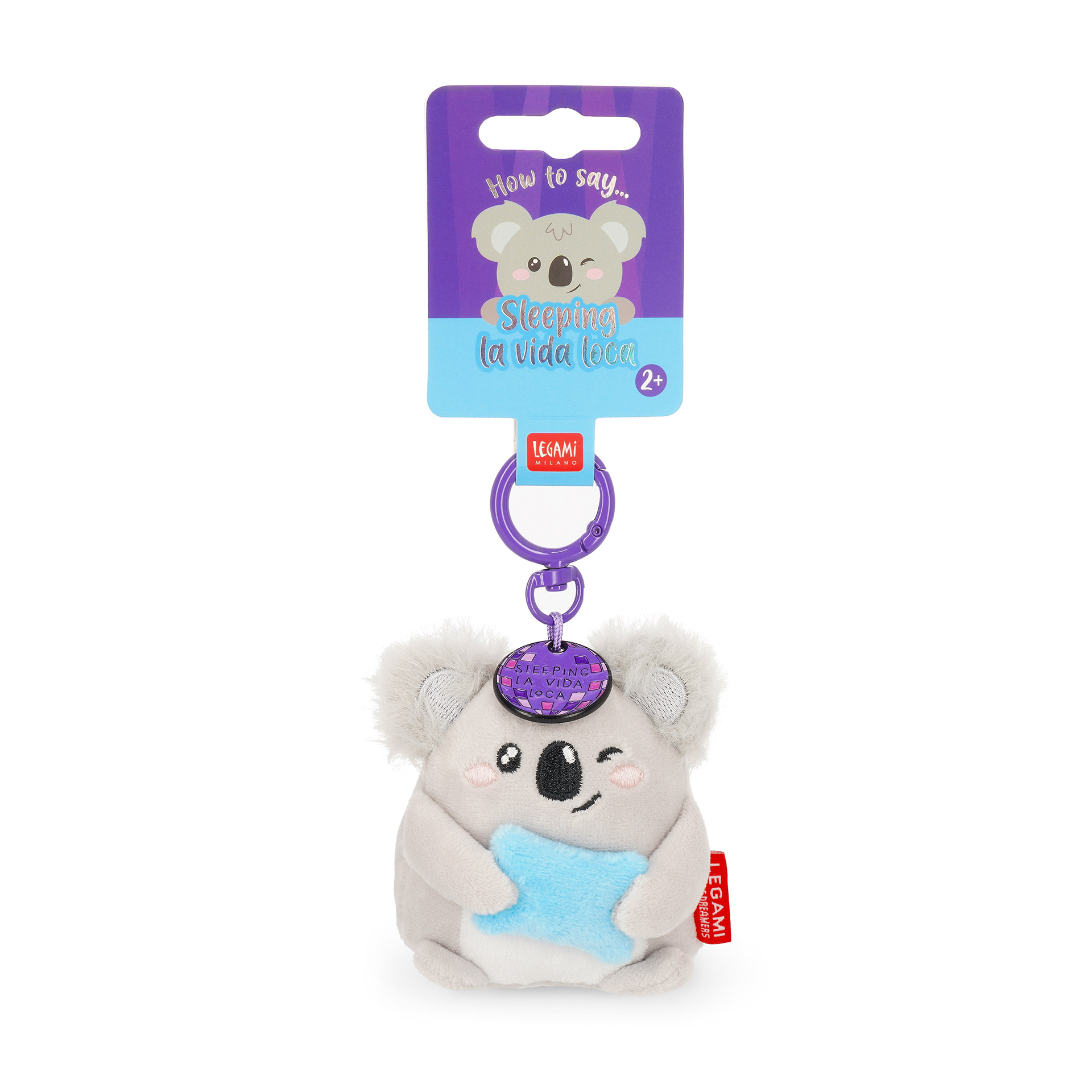 Legami Plüsch-Schlüsselanhänger Super Soft Sleeping La Vida Loca Koala