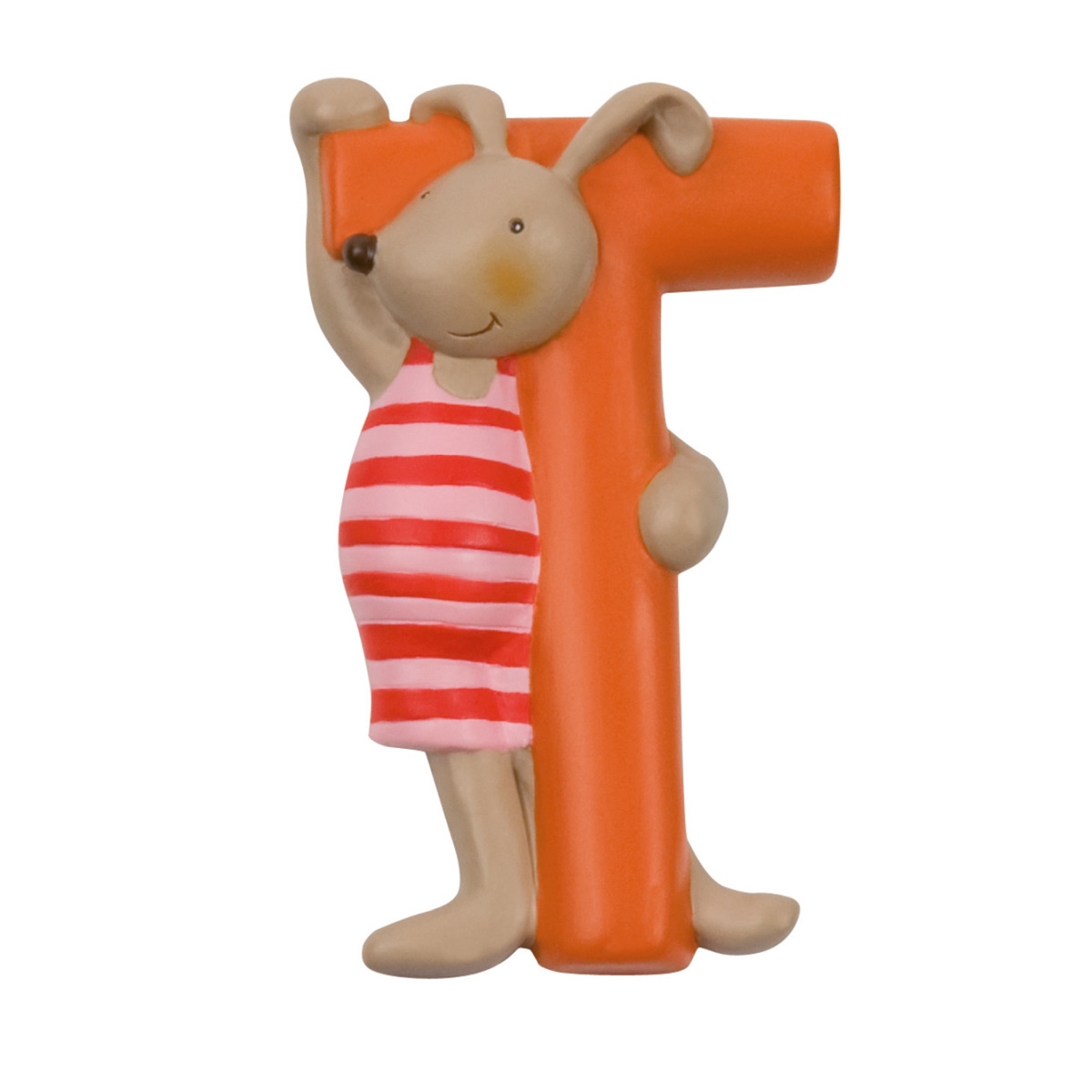 Moulin Roty Buchstabe T mit Hase Orange