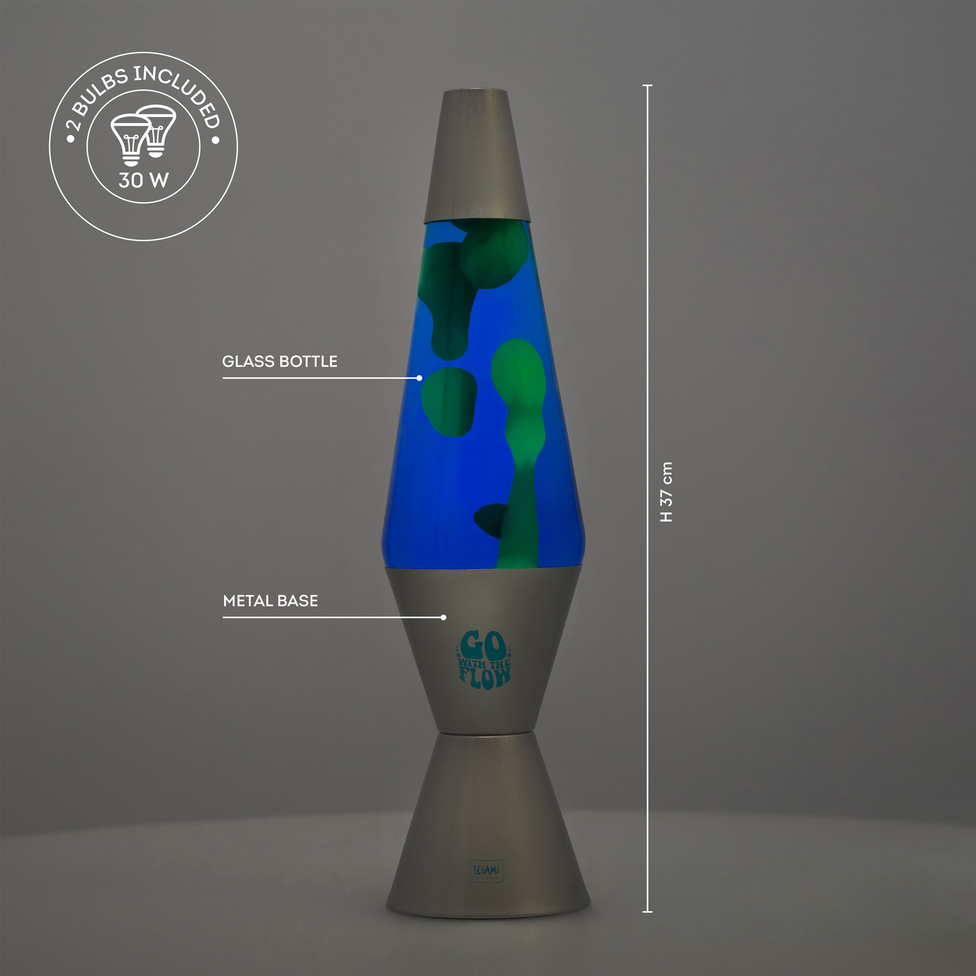 Legami Lava Lampe Magmastic Silver Legami Lava Lampe Magmastic Silver