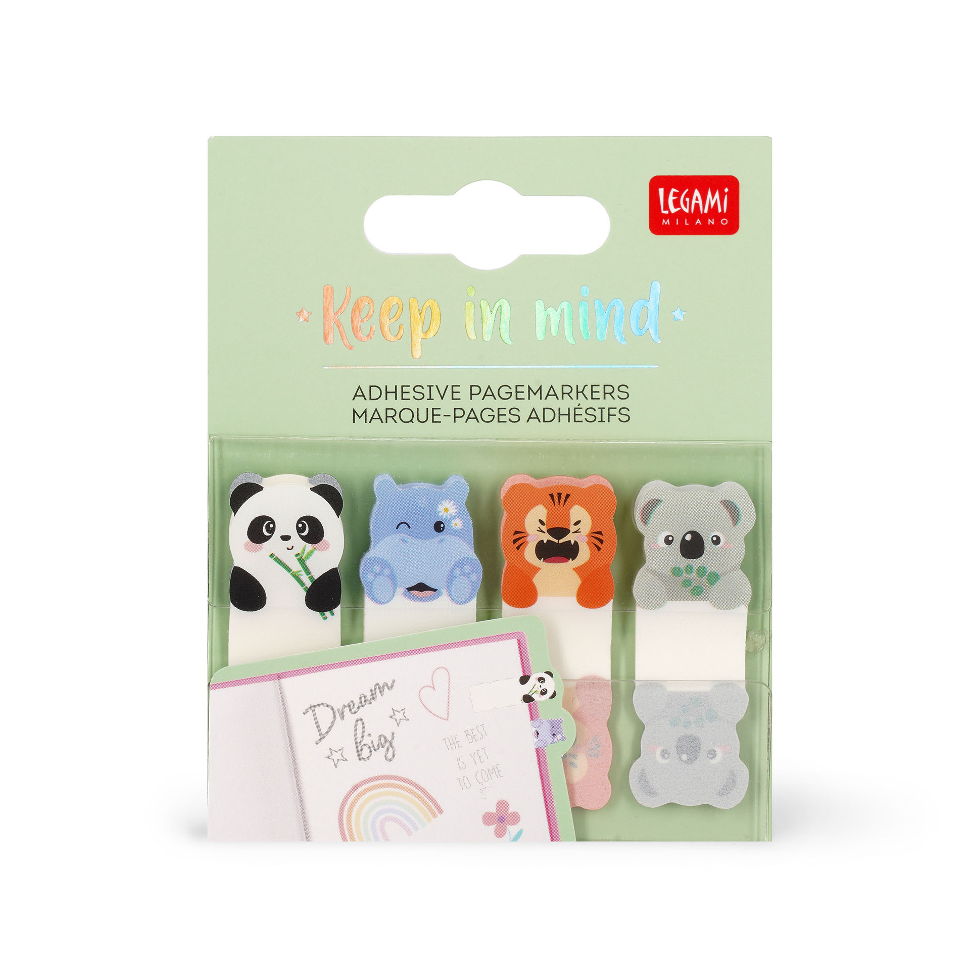 Legami Selbstklebende Seitenmarkierungen - Keep in Mind Cute Animals