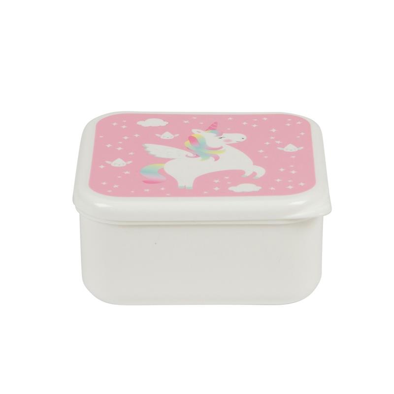 Elfenstall Lunchbox mit Wunsch-Namen personalisiert Einhorn pink Elfenstall Lunchbox mit Wunsch-Namen personalisiert Einhorn pink