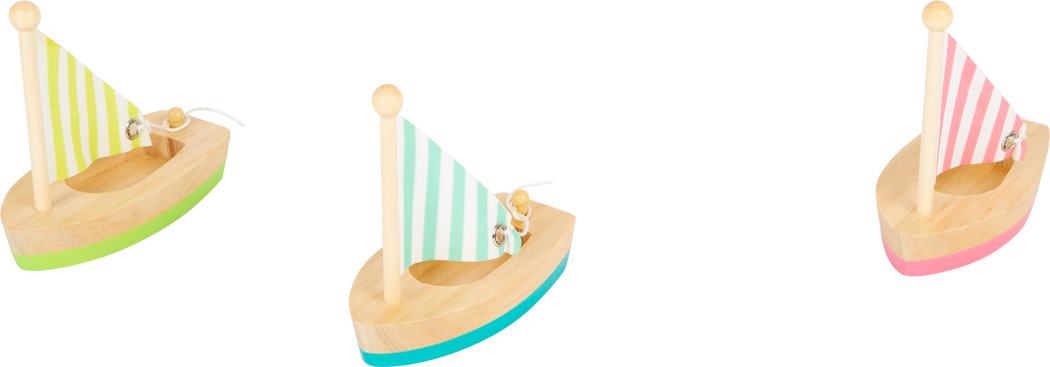 Small Foot Wasserspielzeug Segelboote 3er Set