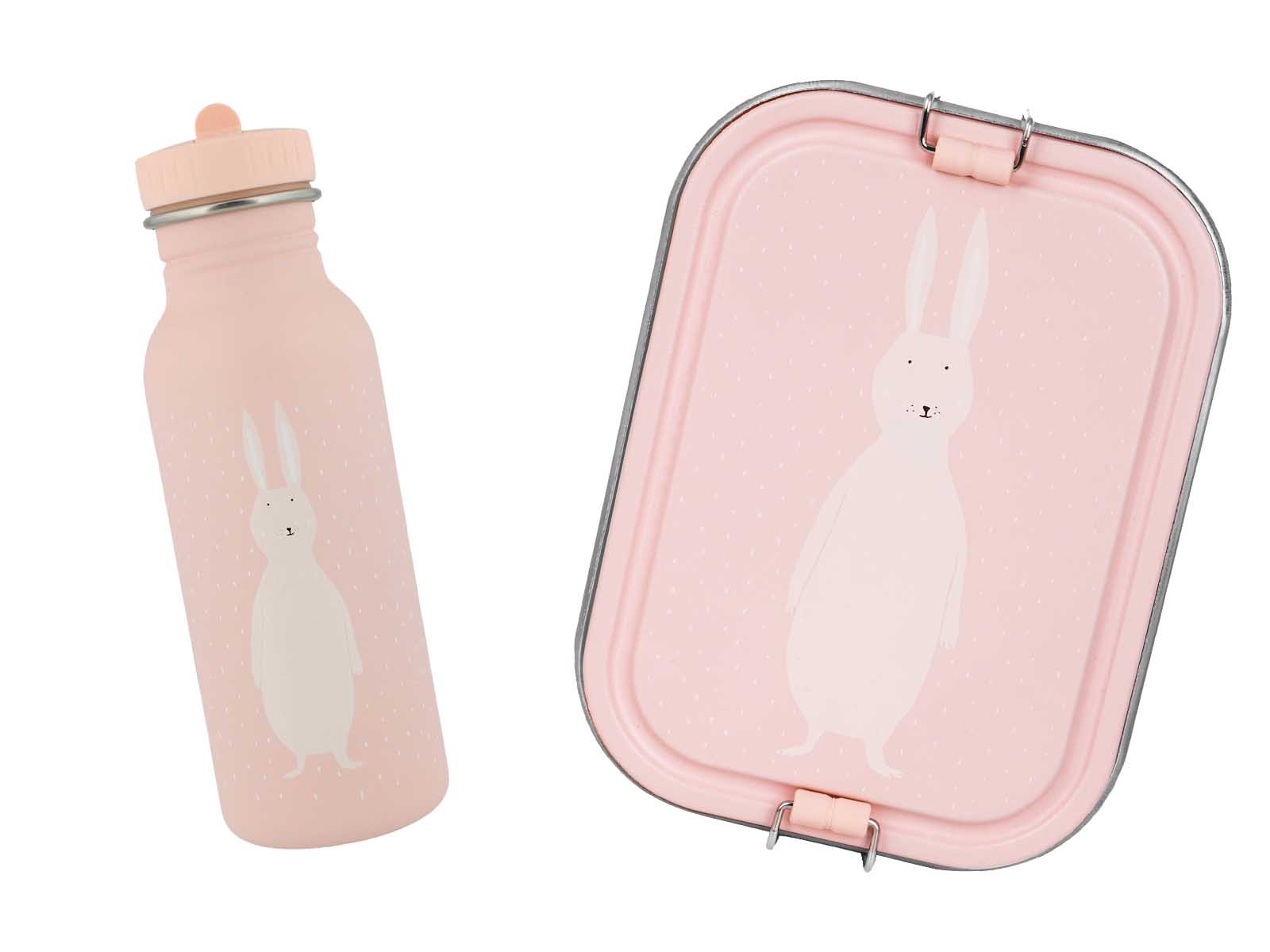 Trixie Baby Brotdose Trinkflasche Set Edelstahl Hase Rosa Large Trixie Baby Brotdose Trinkflasche Set Edelstahl Hase Rosa Large