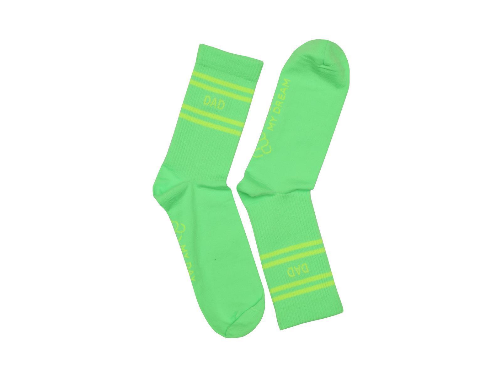 My Day My Dream Socken Strümpfe Neon Grün Dad 43-46