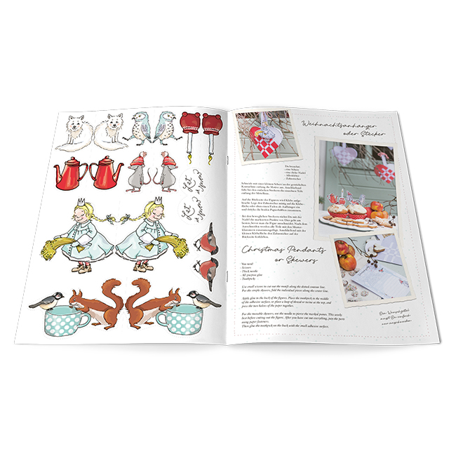 krima & isa Ausschneidebuch Schneetiere Bastelbuch