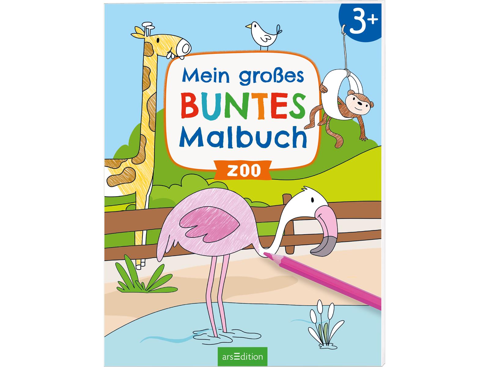 Mein großes buntes Malbuch Zoo ab 3 Jahren