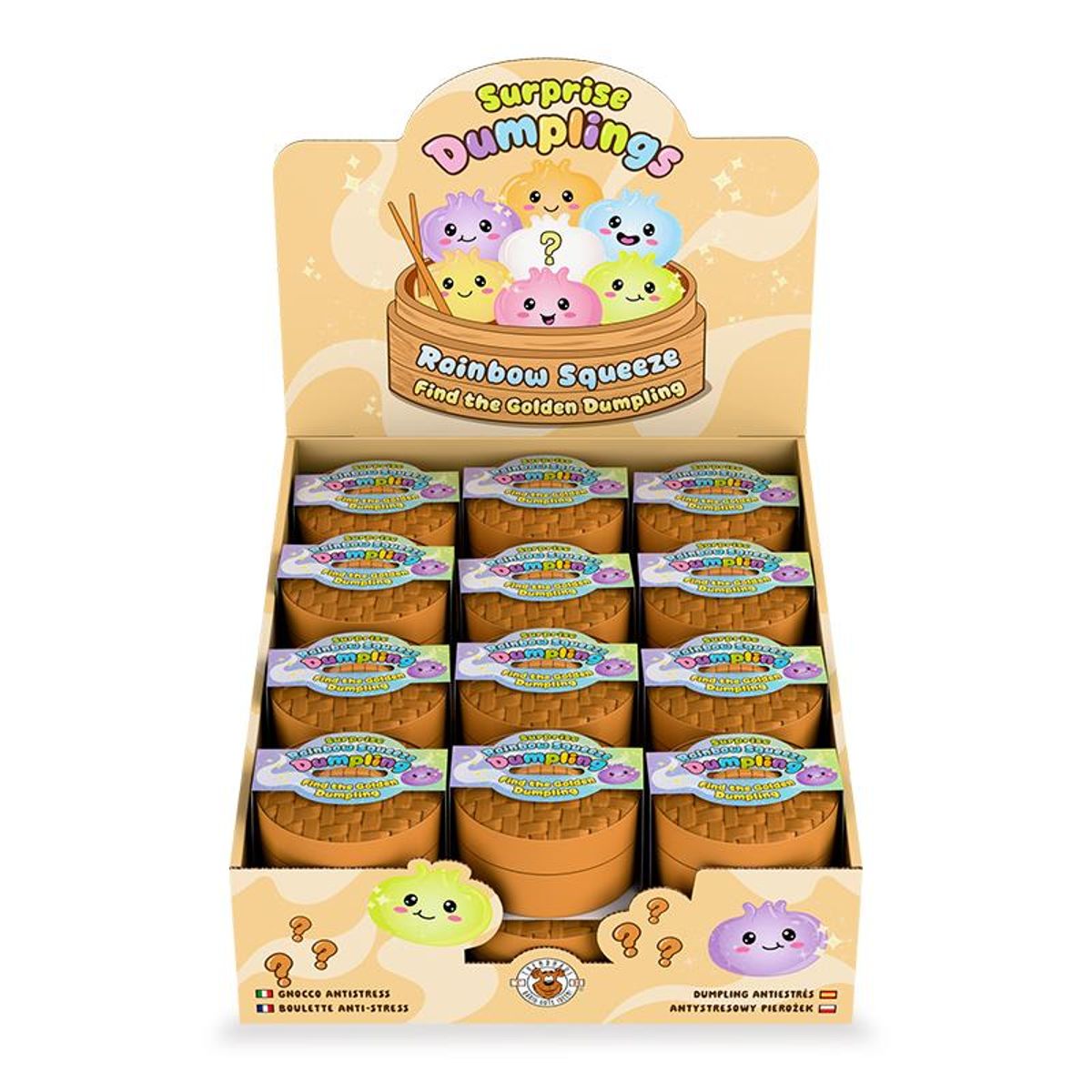 Trendhaus Rainbow Squeeze Soft-Dumpling Ø 6cm sortiert 