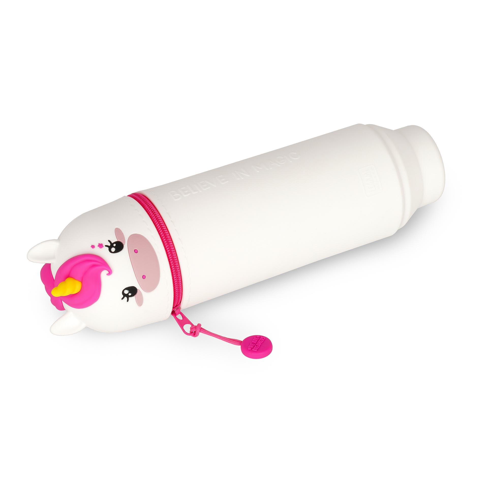 Legami 2 in 1 Federmäppchen aus Silikon Kawaii Unicorn Einhorn