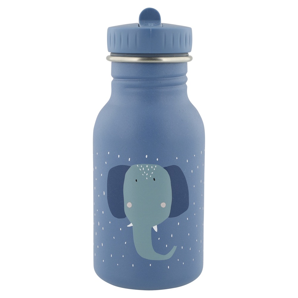 Trixie Trinkflasche aus Edelstahl Mr Elephant Elefant blau 350ml personalisiert