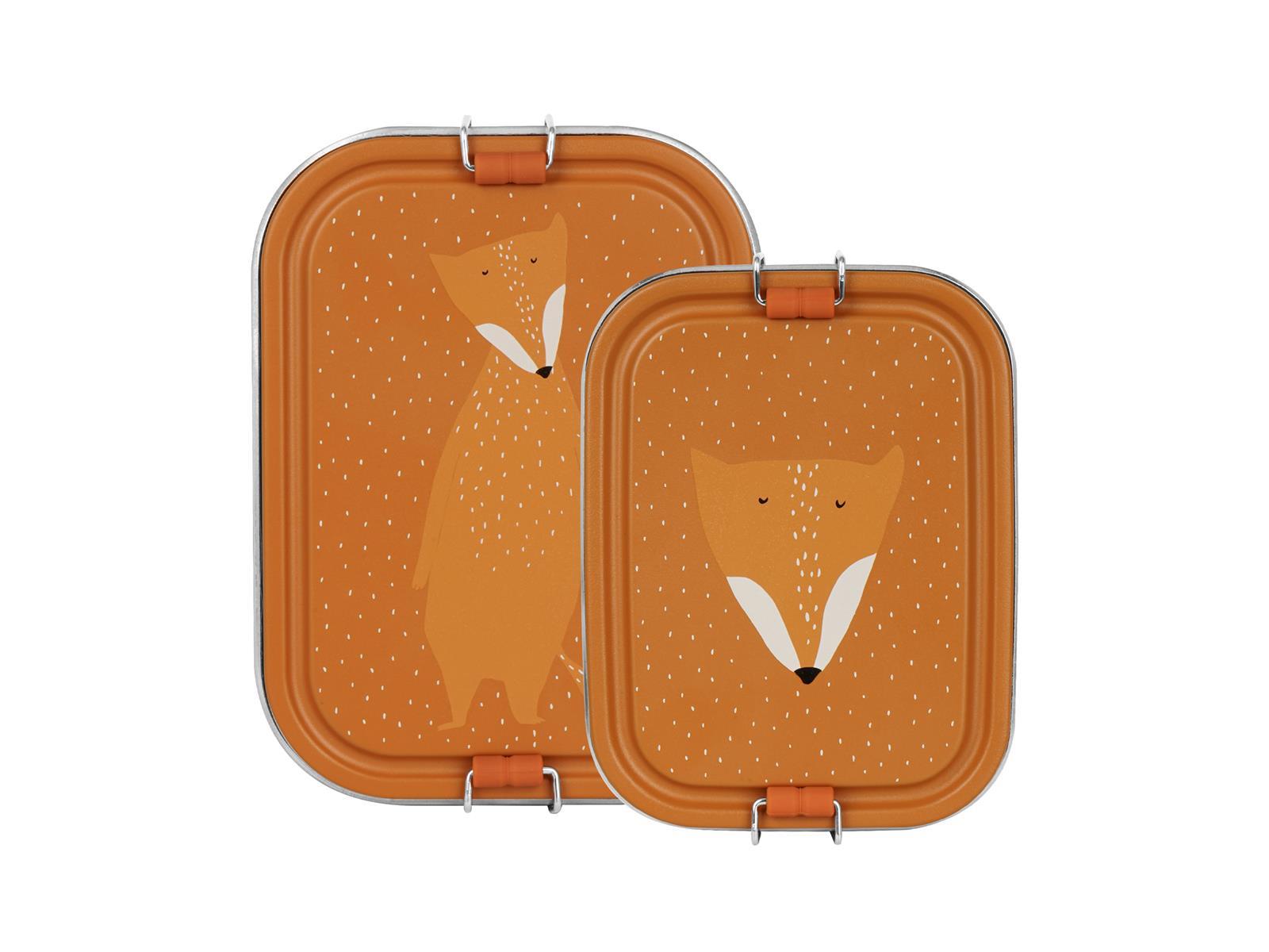 Trixie Brotdose Lunchbox aus Edelstahl Mr Fox Fuchs Orange Large