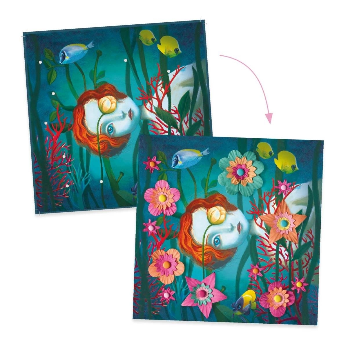 Djeco Papierkunst Rock'n Roses Bastelset
