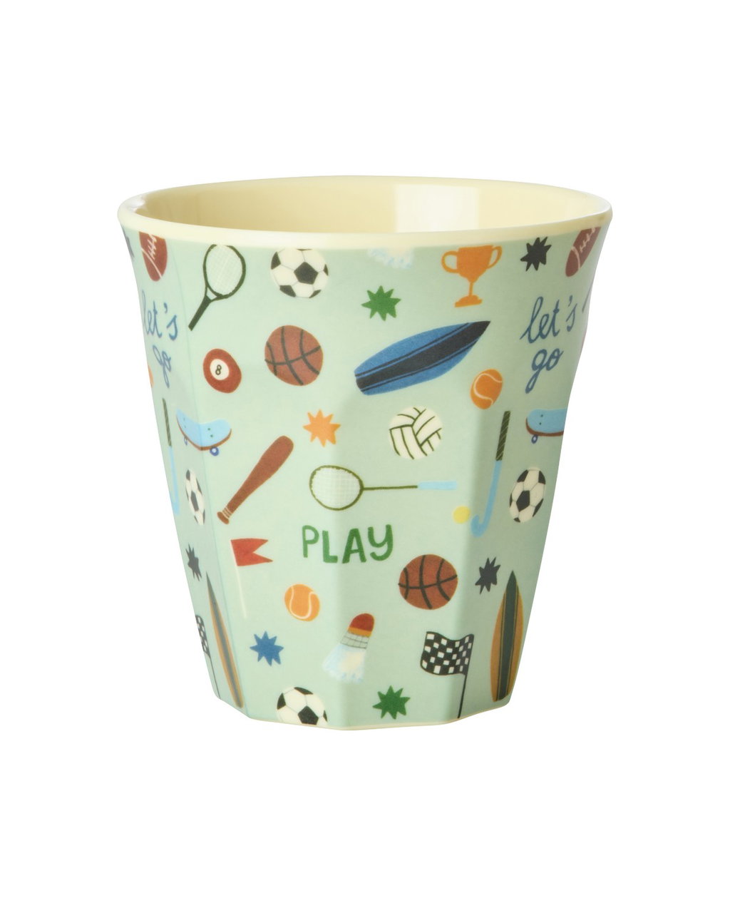 Rice Trinkbecher Melaminbecher Sports Print Medium